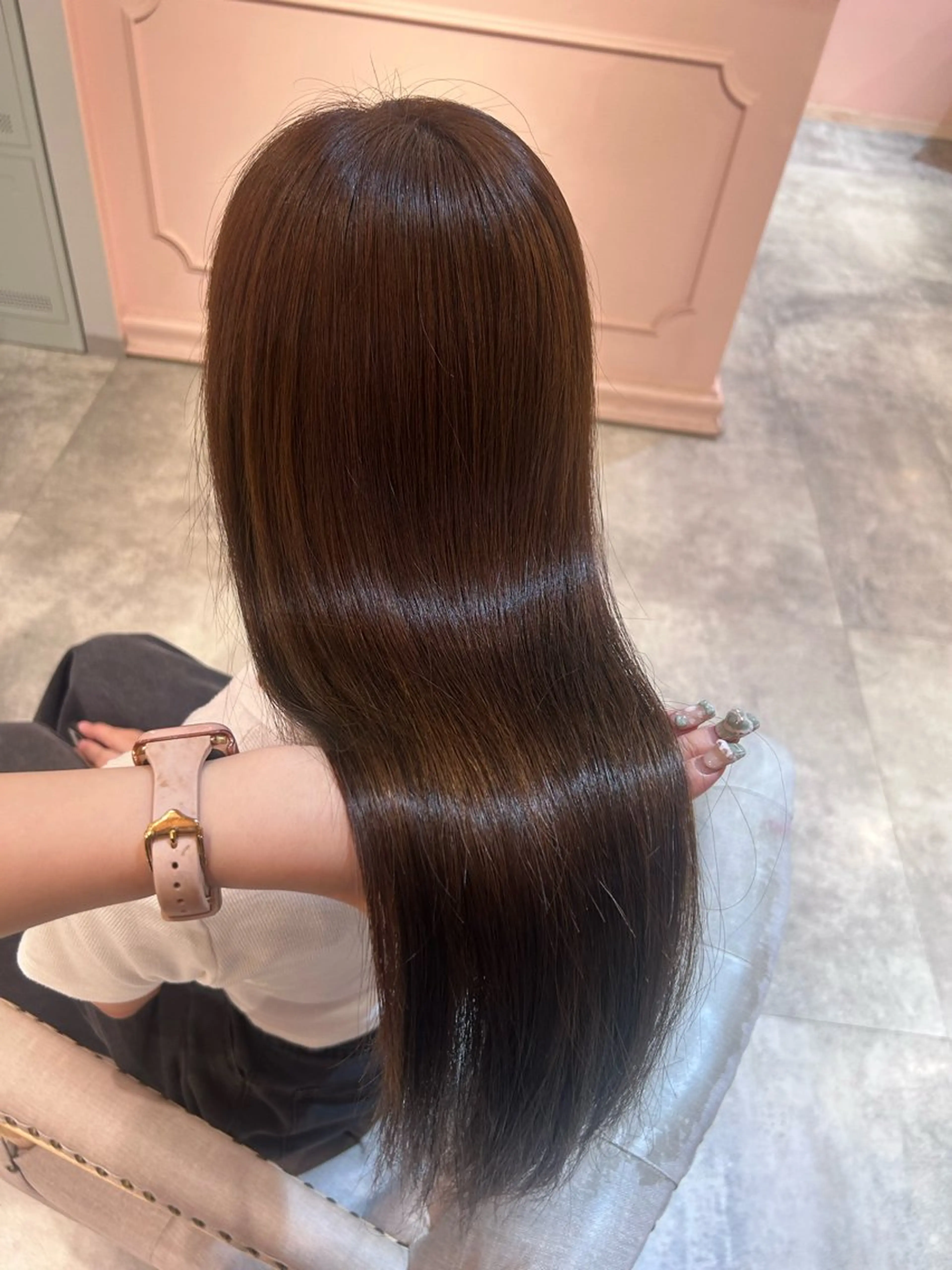 ロング カラー ヘアカラー 🤍ふんわりアイドル カラー🎀Rio🪽のヘアスタイル