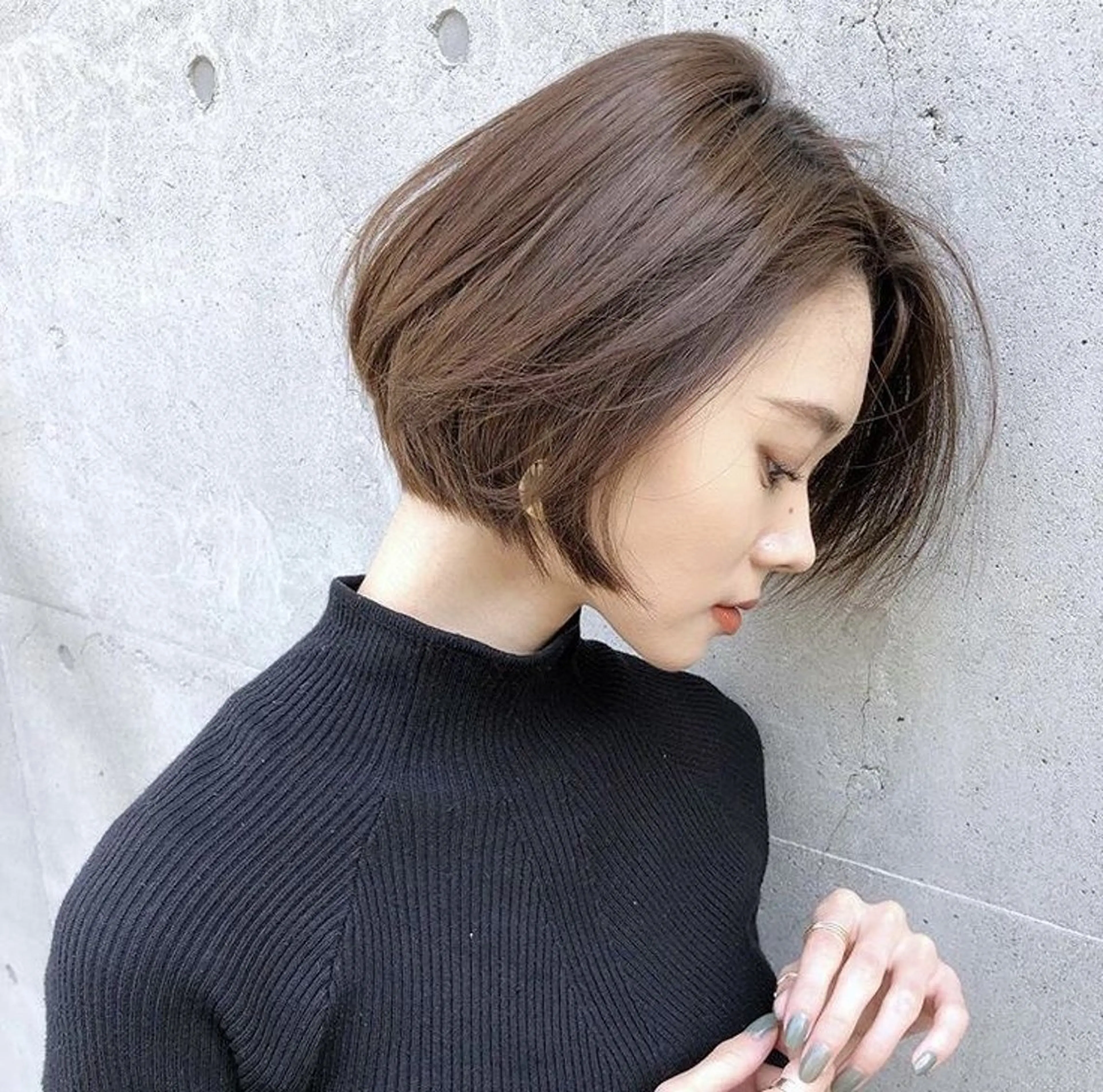ショート 透け感hair/ ボブ/大世のヘアスタイル