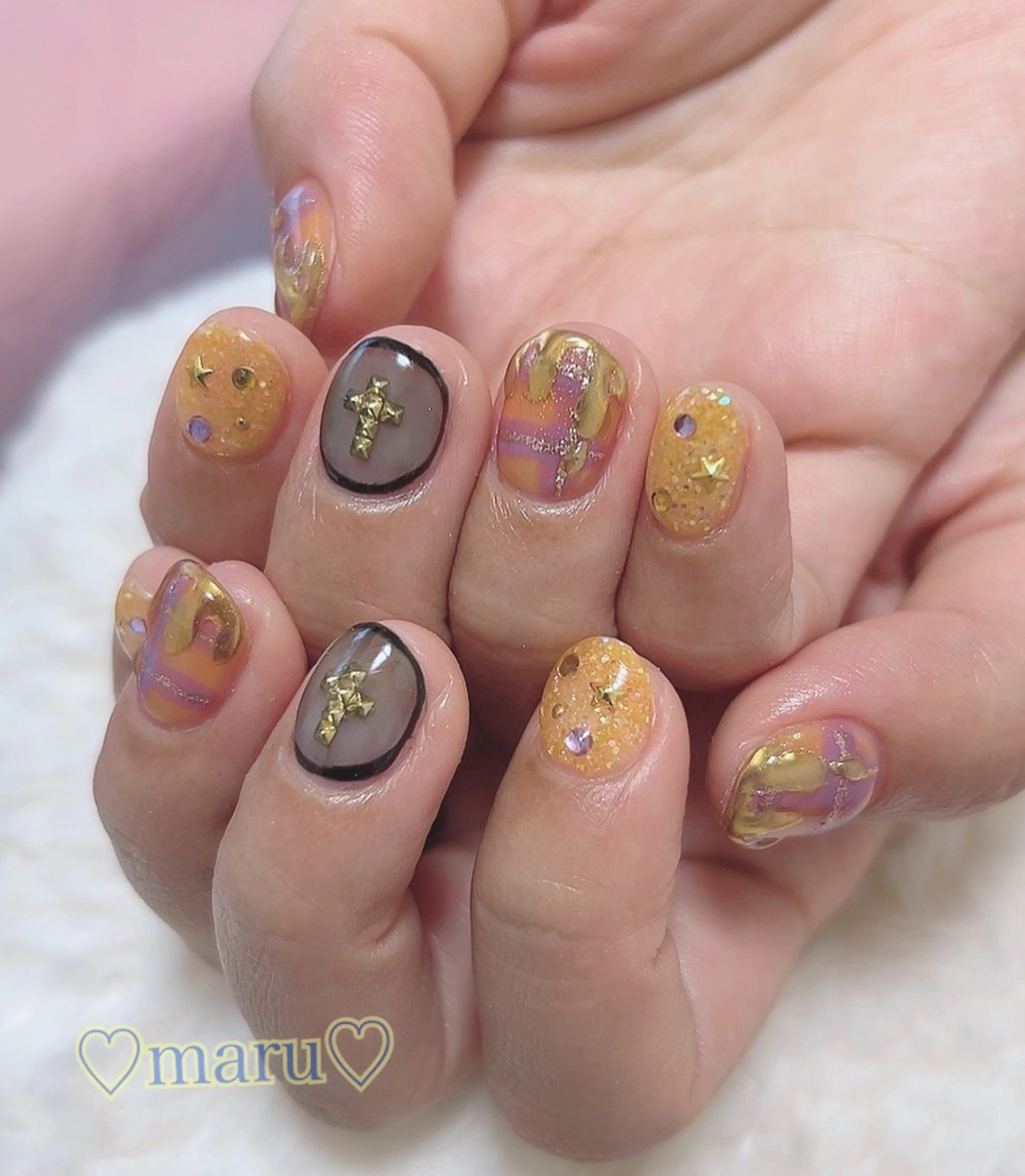 ネイル ハンドネイル フットネイル まるみ♡8/25- 31お休み🙇‍♀️のネイルデザイン