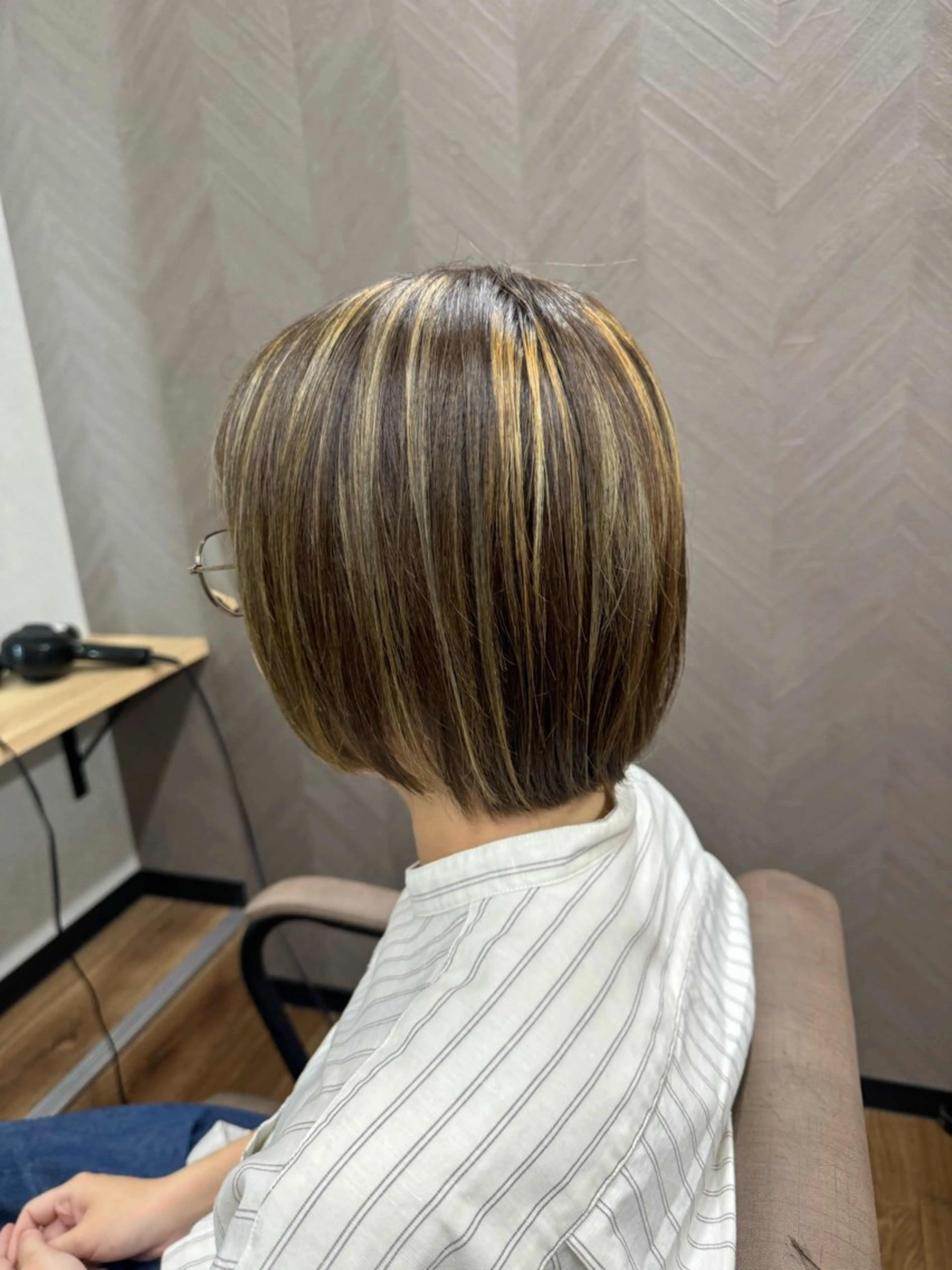 ミディアム カラー カット ヘアカラー TELA HAIR 稲毛店　千尋のヘアスタイル