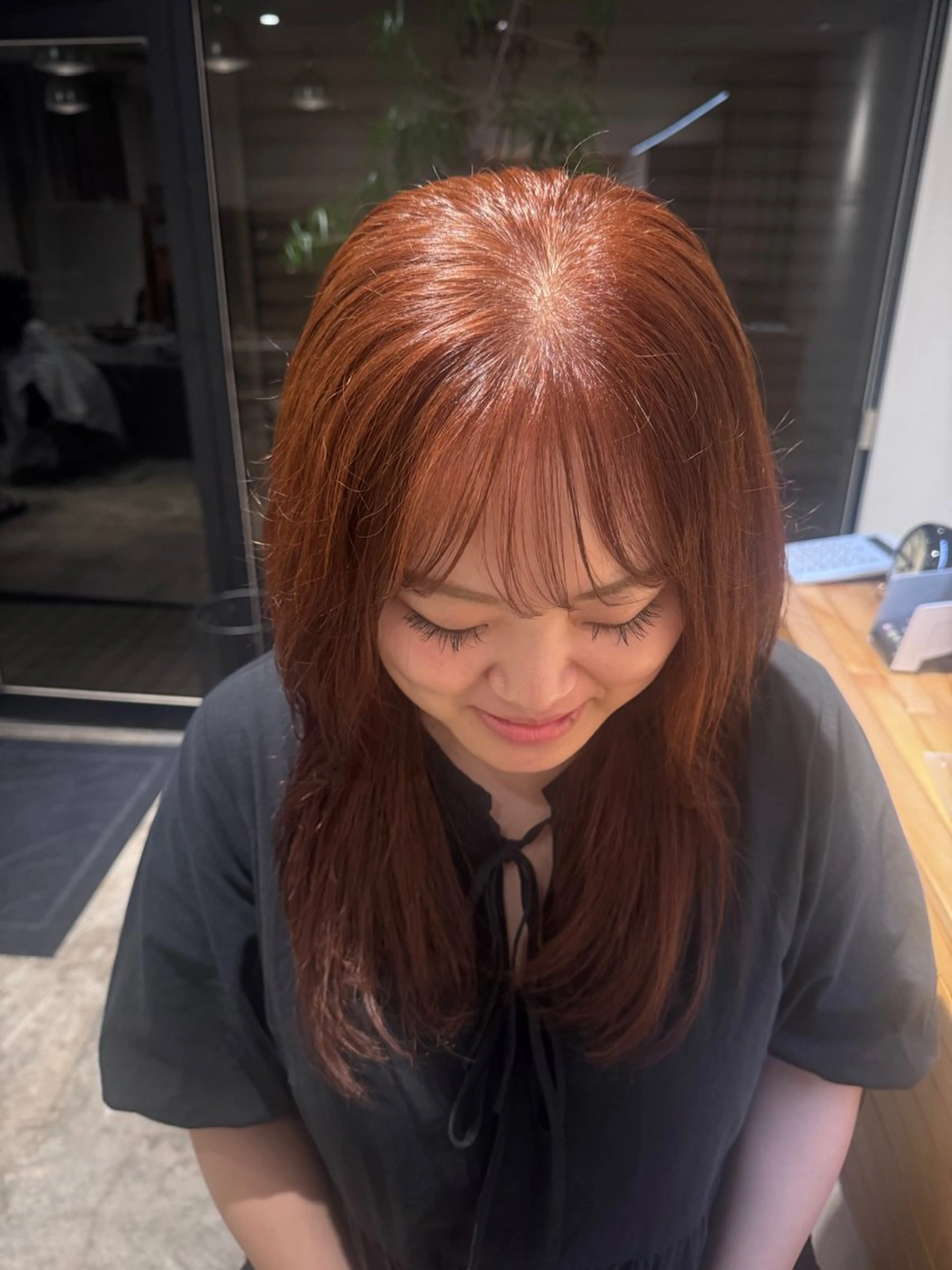 ロング カラー NAVY miyoshiのヘアスタイル