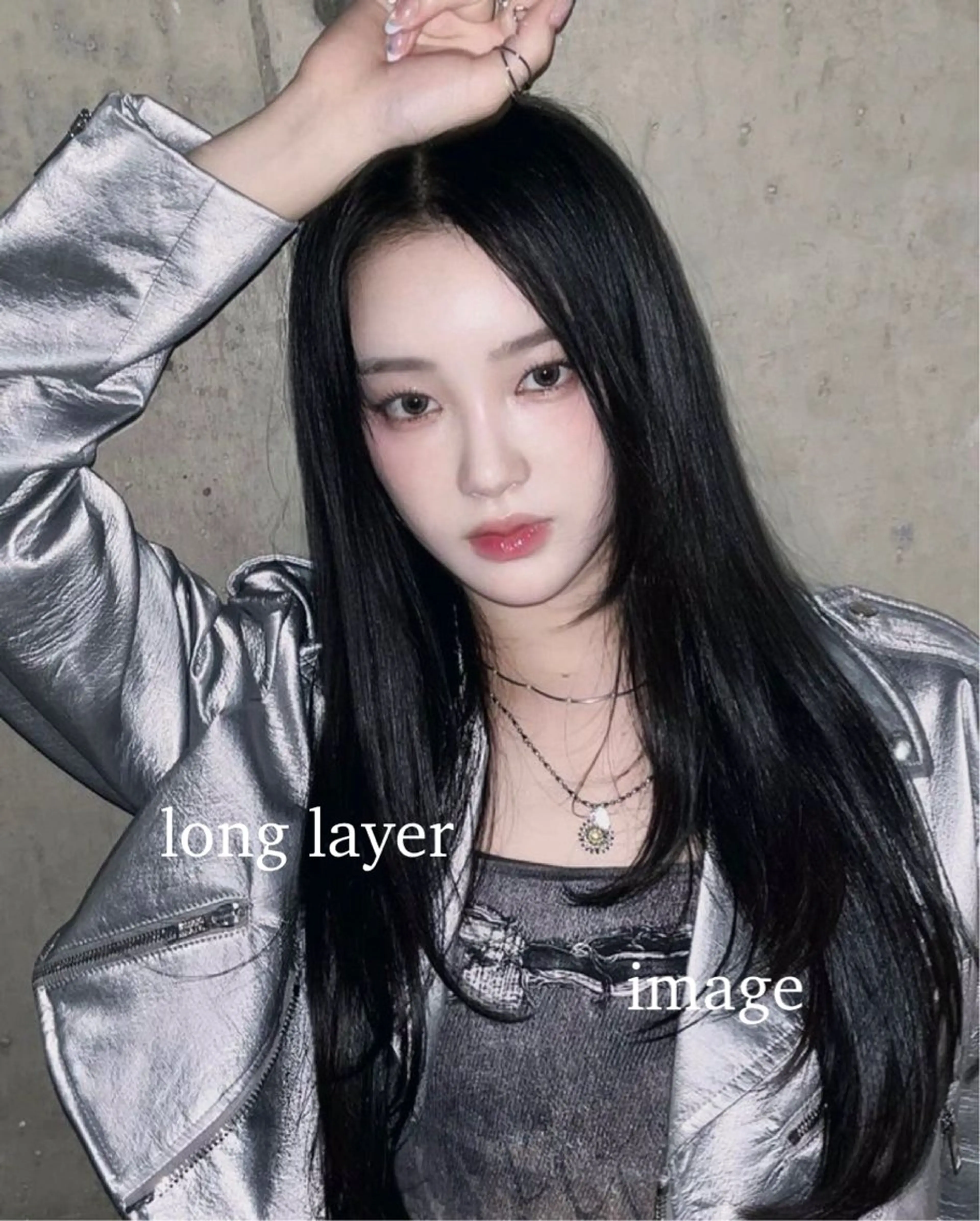 ロング レイヤーカット L’ami所属・小顔ショート 吉田ジョウのヘアスタイル
