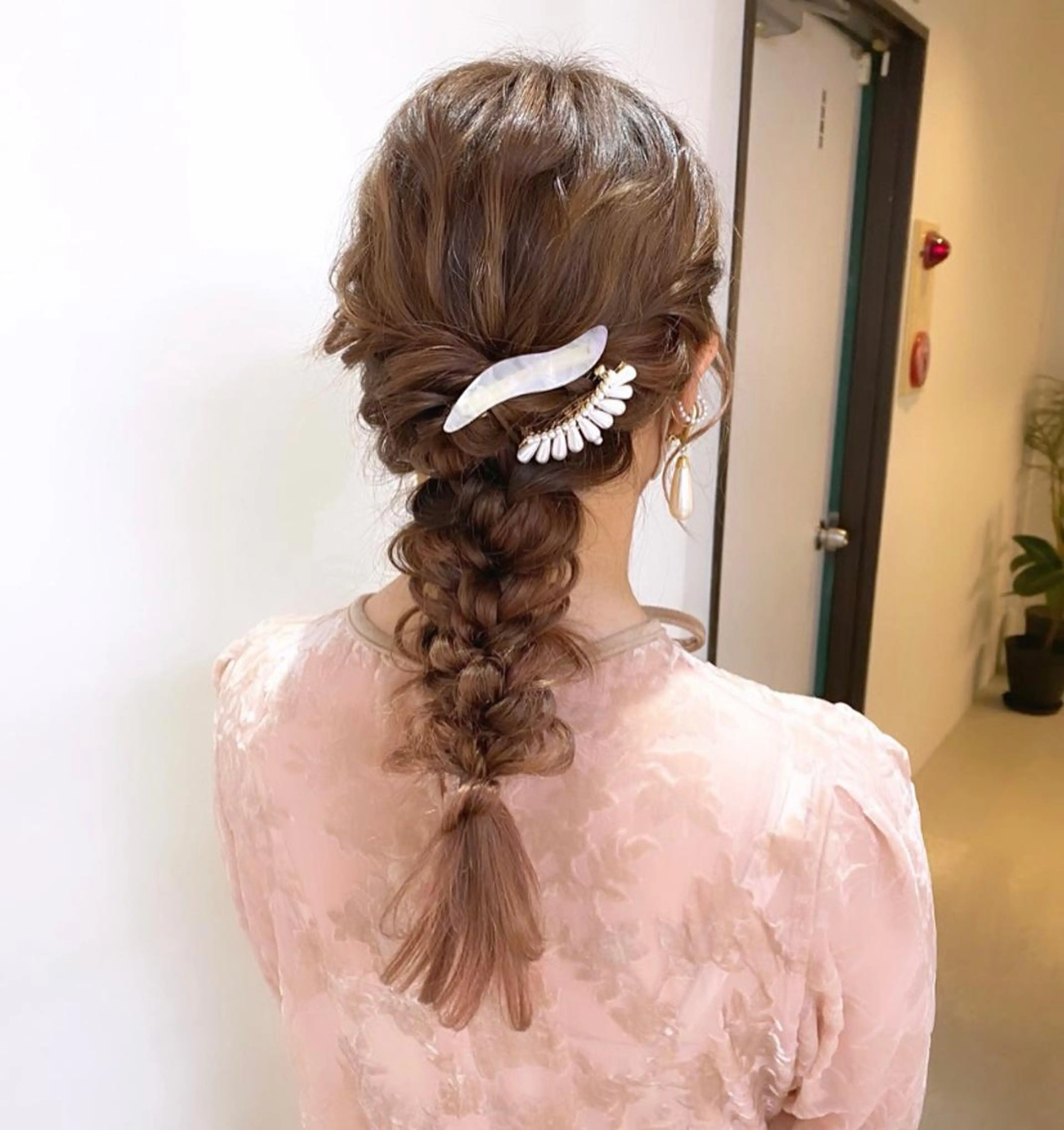 ヘアセット mizuki/ピンク ベージュ.レイヤーのヘアスタイル