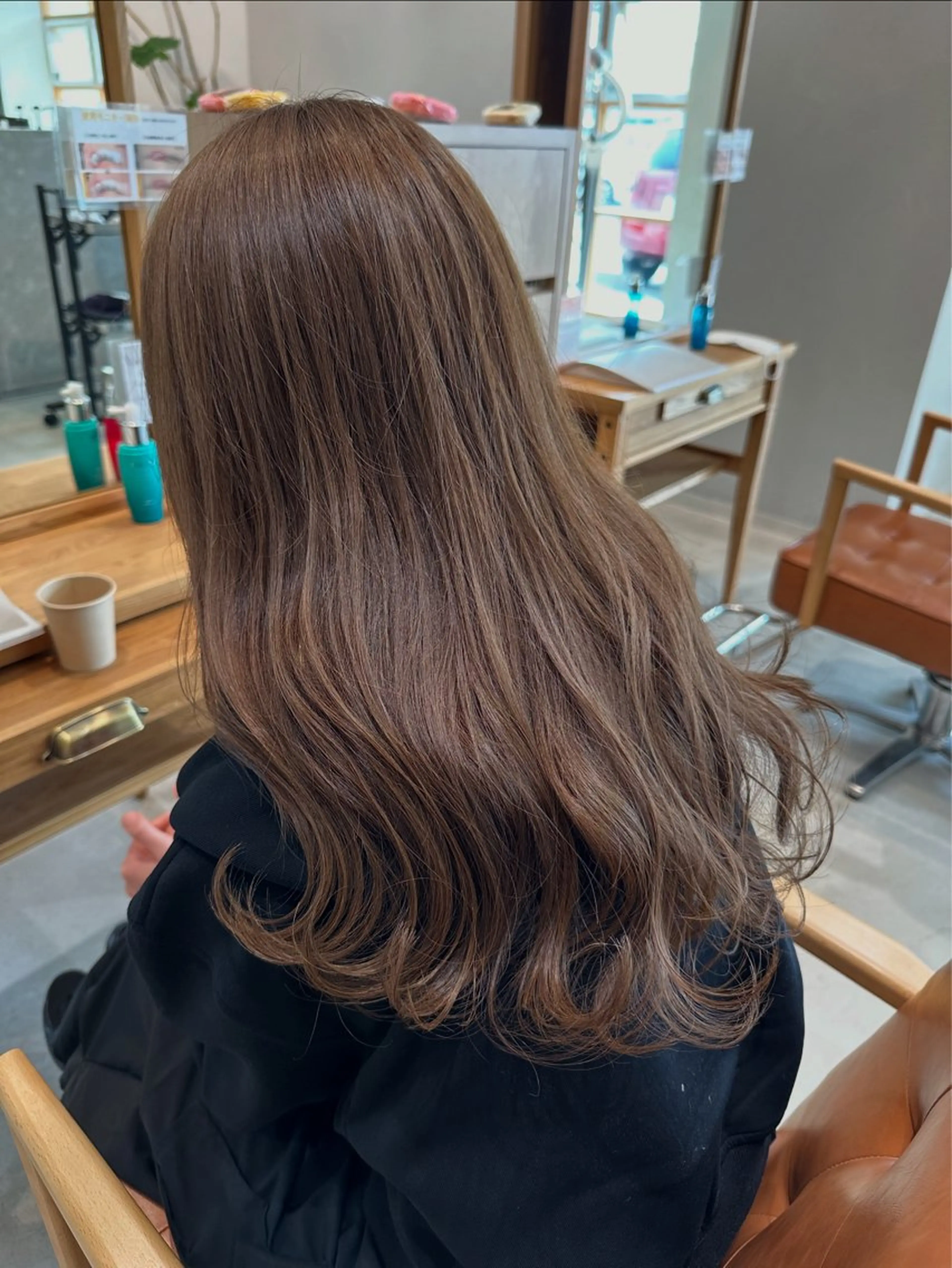 ロング カラー 永野 真也のヘアスタイル