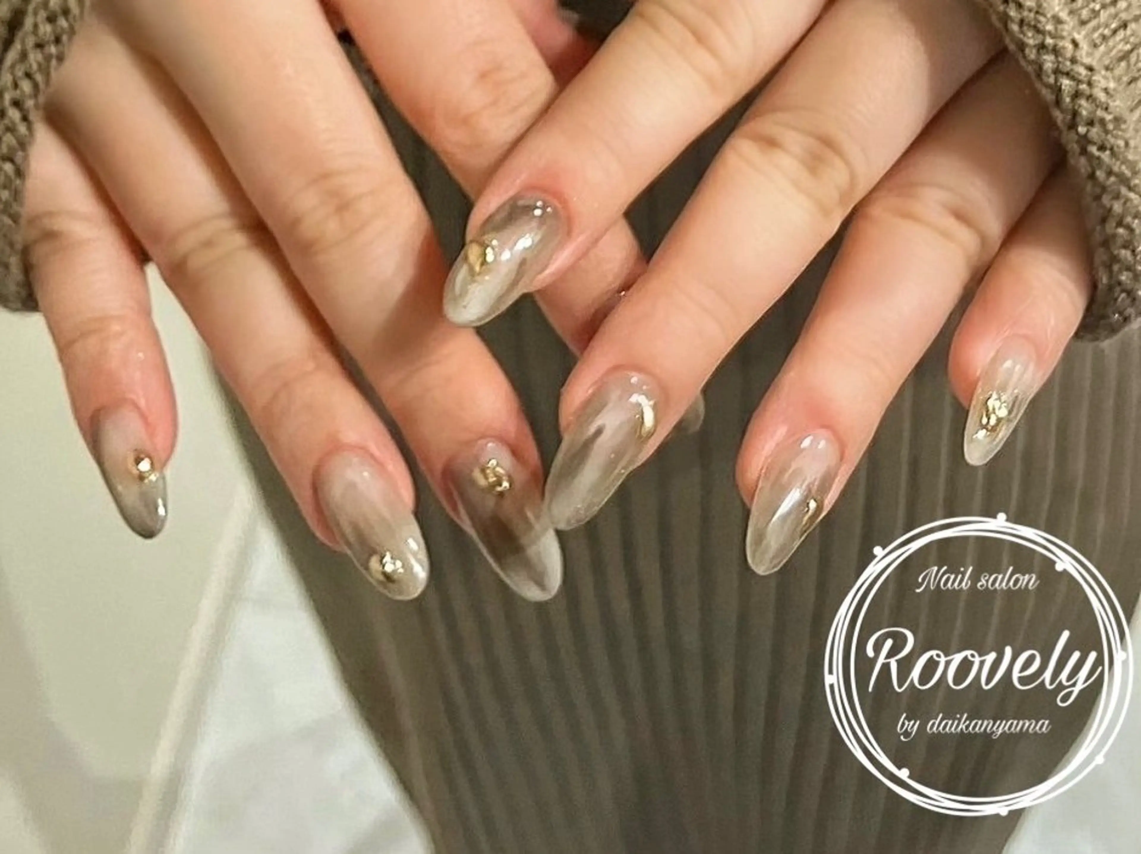 ネイル Nail salon Roovely 代官山店【ネイルサロンルブリー】所属・roovely Rumi／ニュアンスのネイルデザイン
