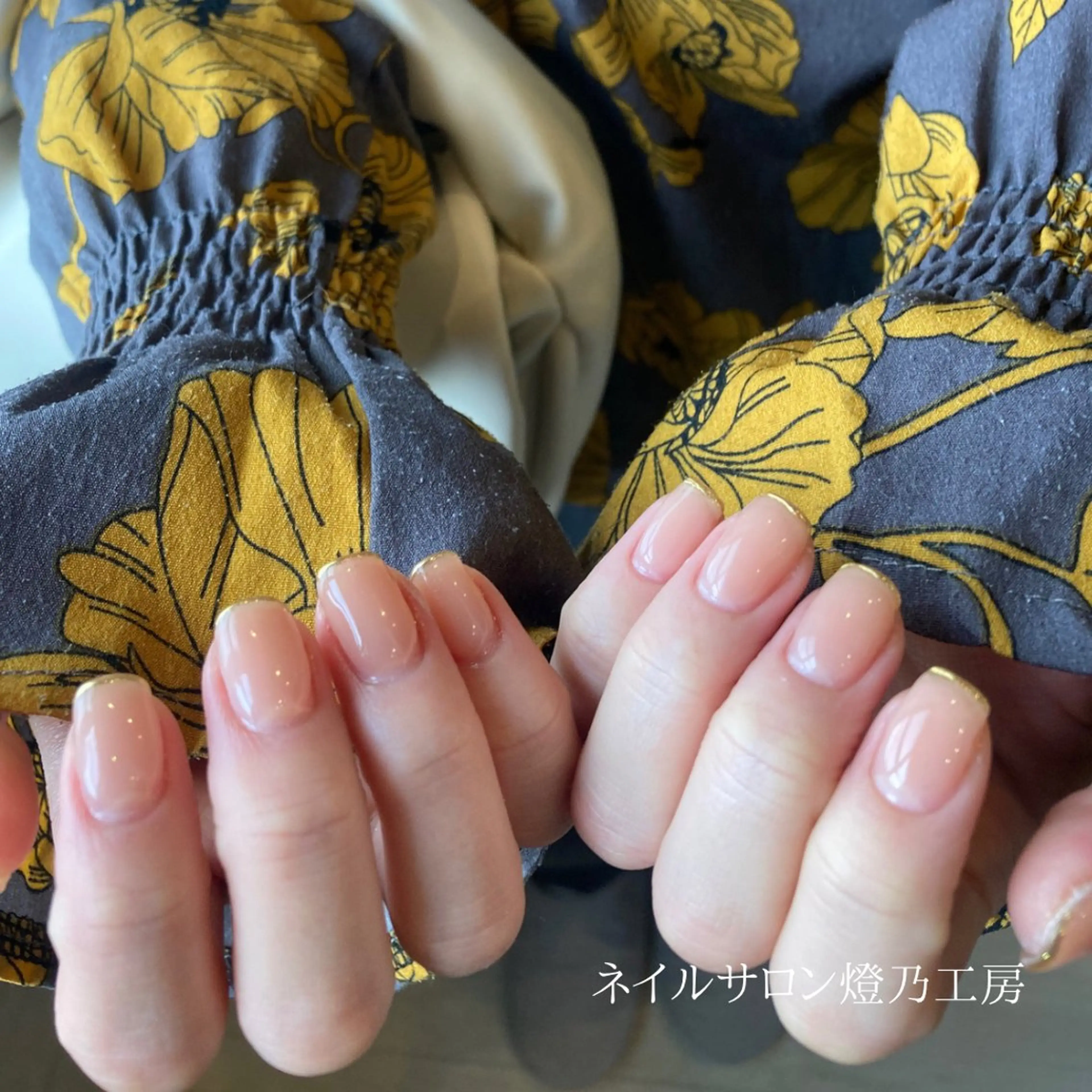 ネイル フレンチネイル ミラーネイル 大山 なつみのネイルデザイン