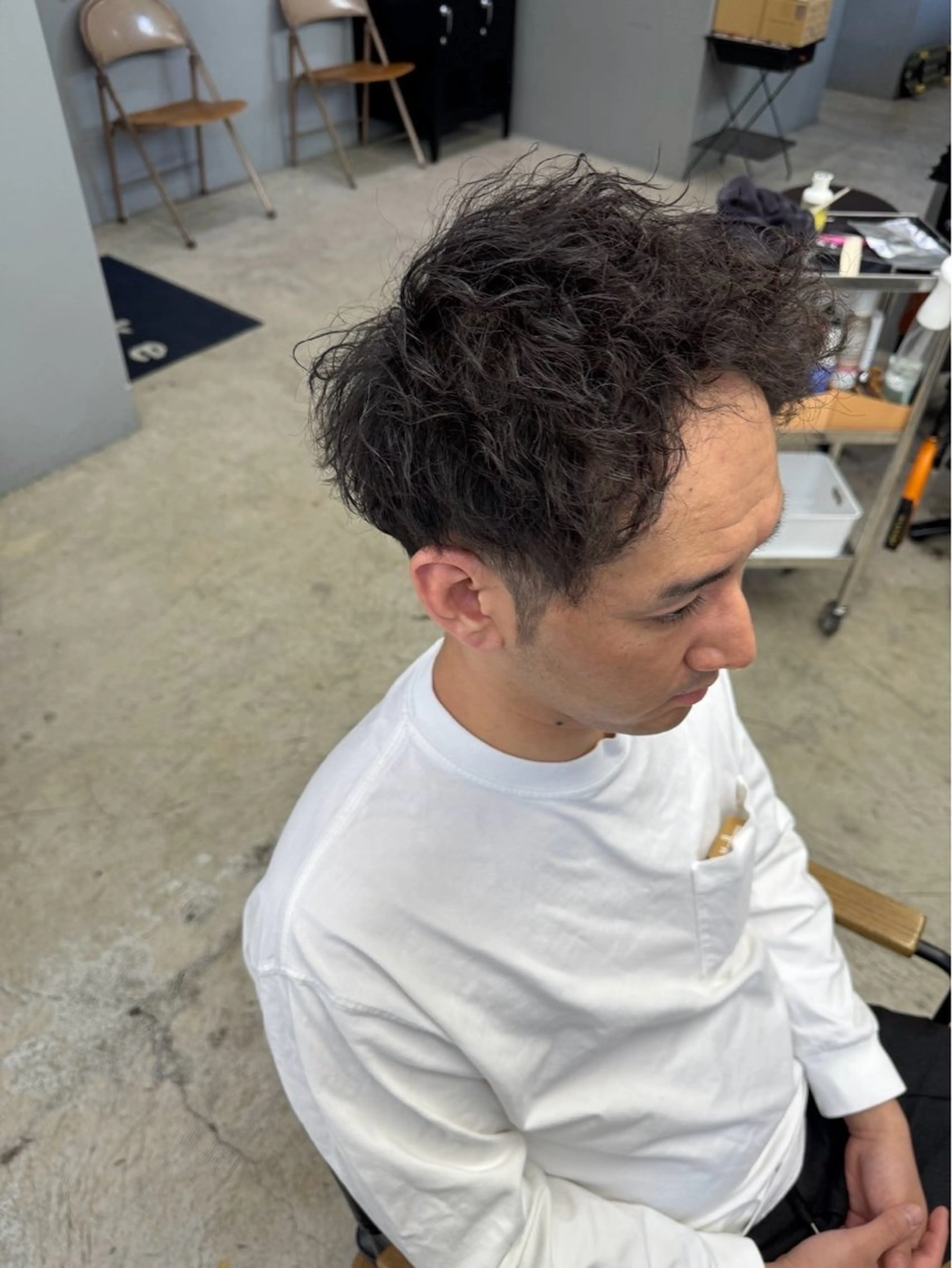 パーマ メンズ カット パーマ メンズ専門サロン wokeのヘアスタイル