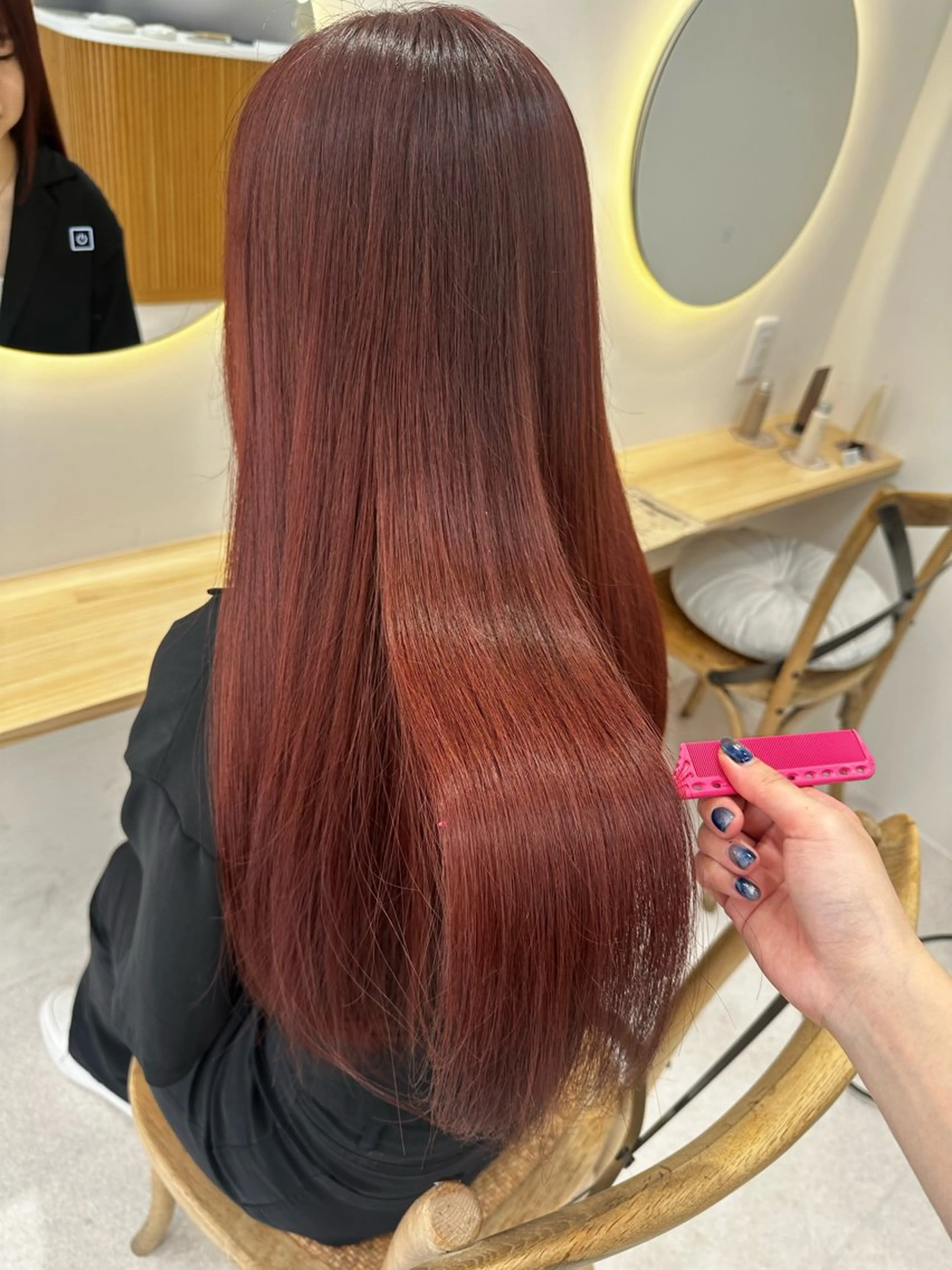 ロング カラー カット ヘアカラー トリートメント 🪭risa 暖色/レイヤー🪭のヘアスタイル