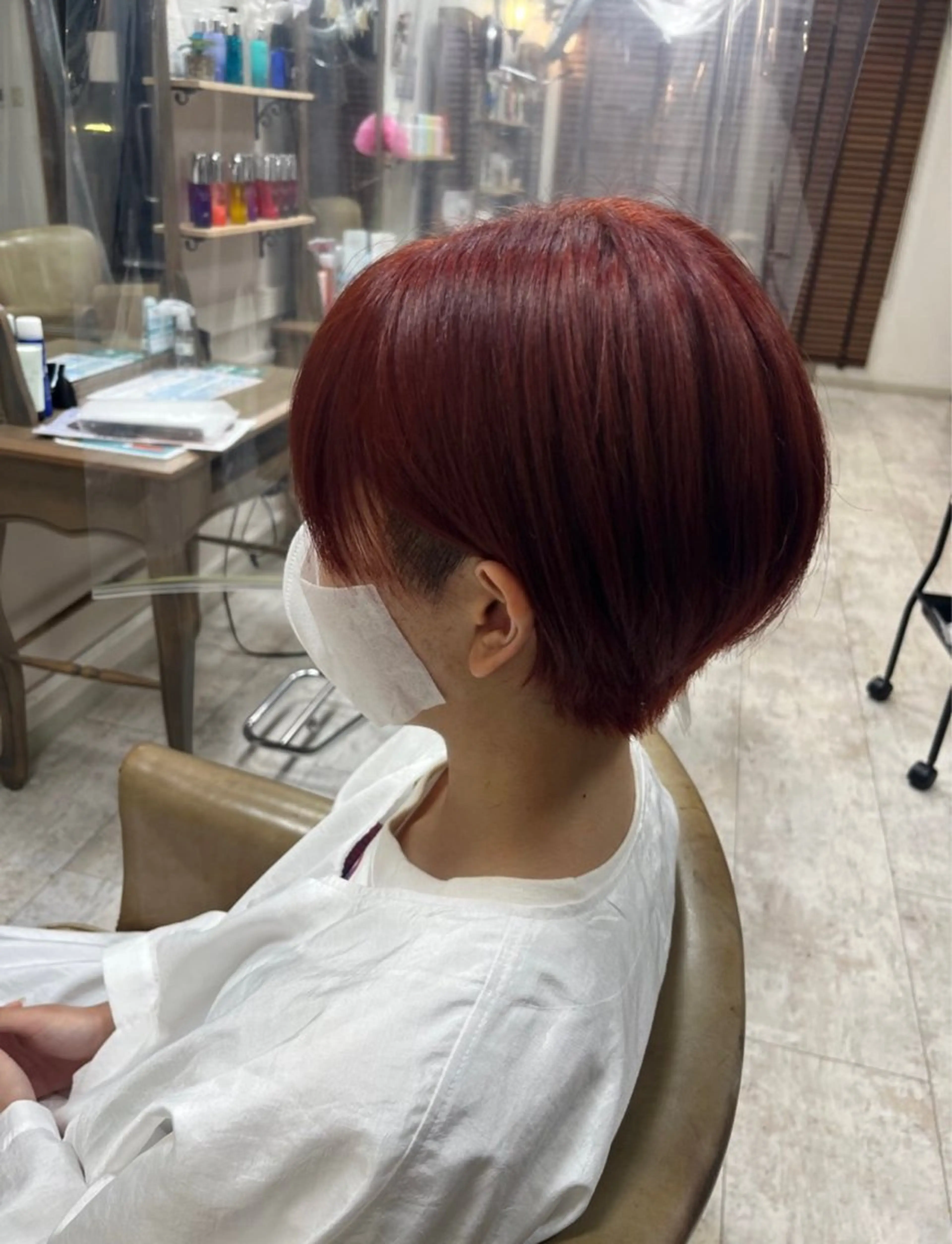 ショート カラー ダブルカラー トリートメント 中村 由布紀のヘアスタイル