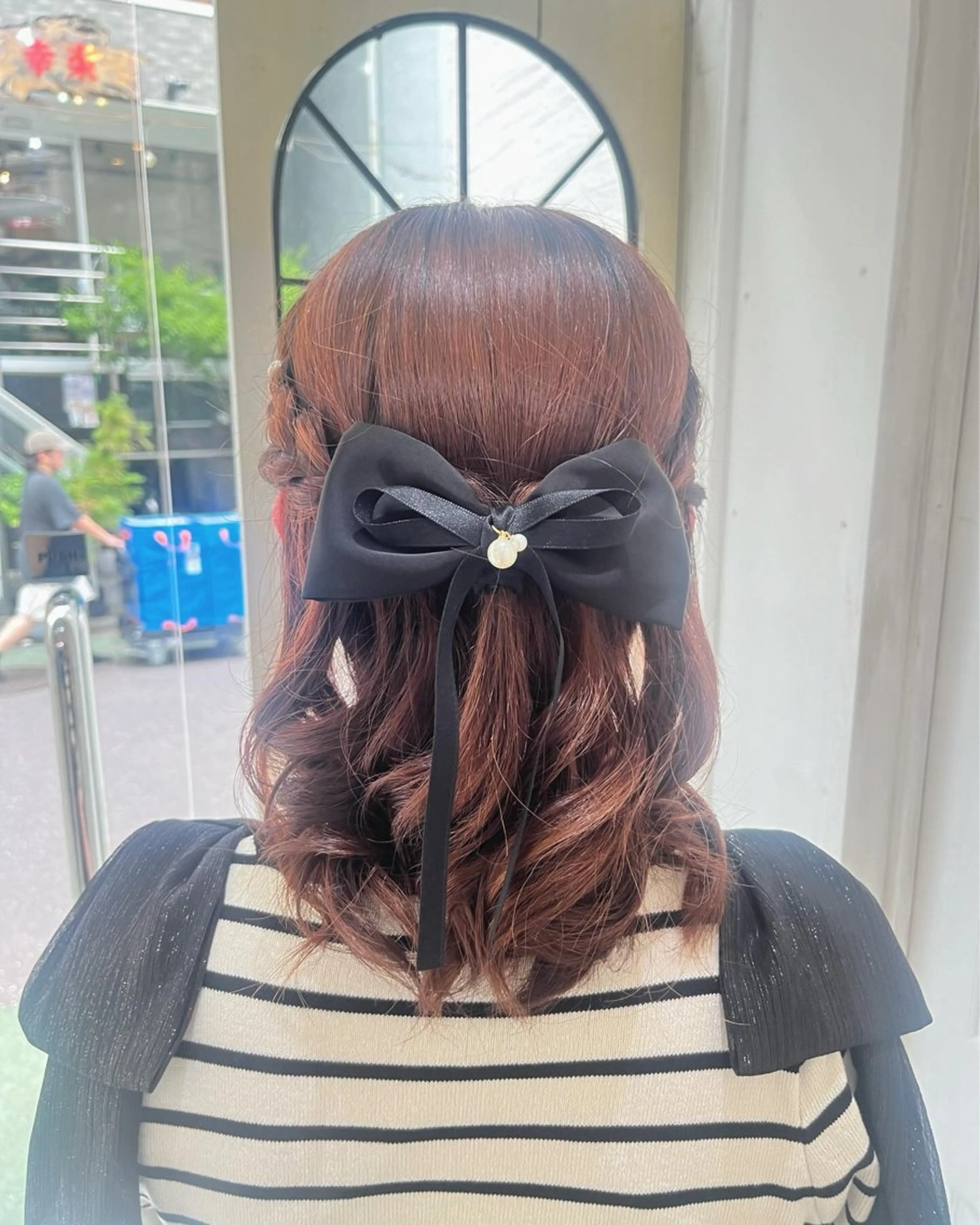 ミディアム ヘアアレンジ ヘアセット uros.所属・🩵aiko / モデル募集中️🩵のヘアスタイル