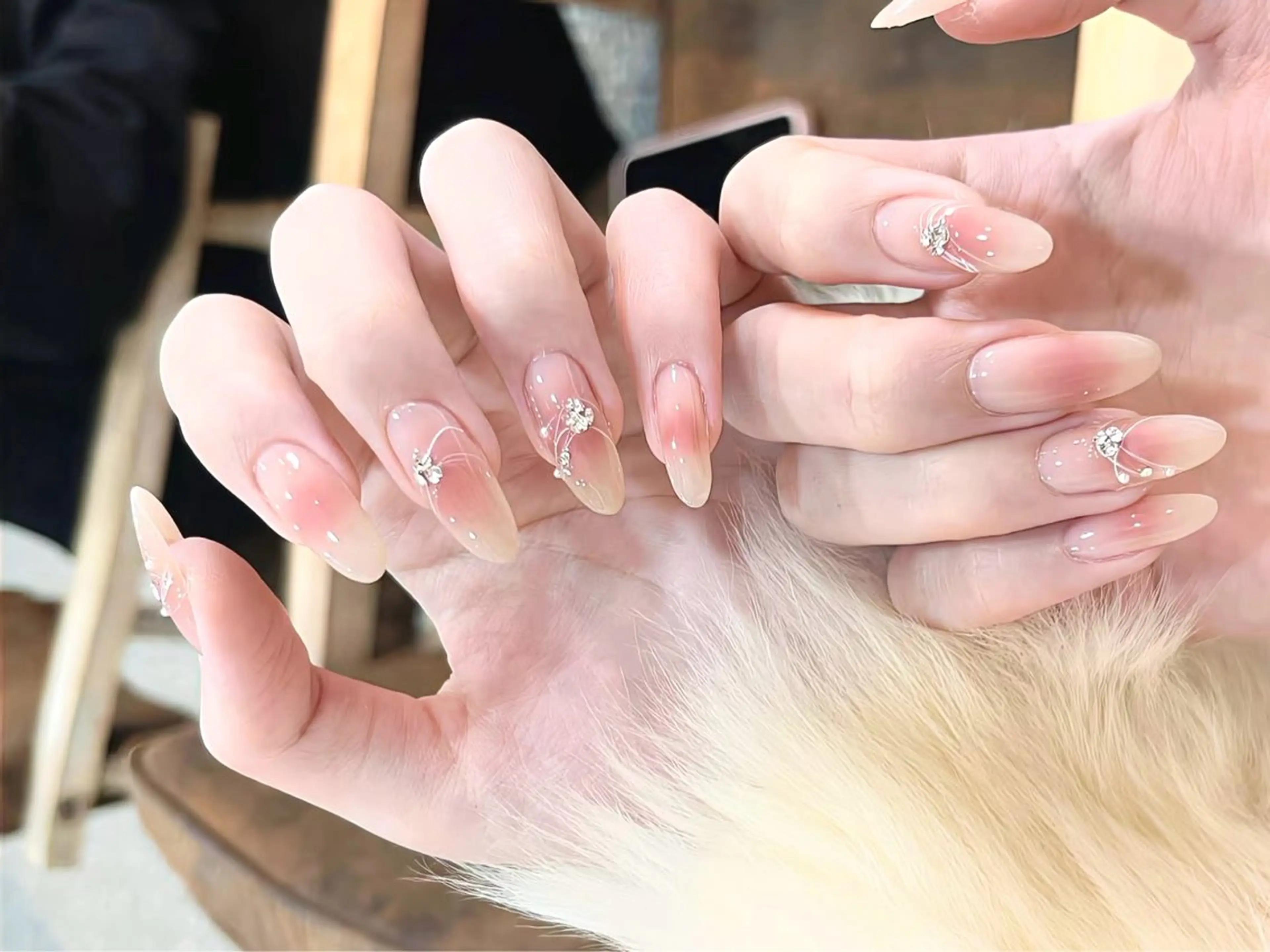 ネイル アートネイル チークネイル クリアネイル キラキラネイル ハンドネイル ハンドケア darkhoney 池袋💅のネイルデザイン