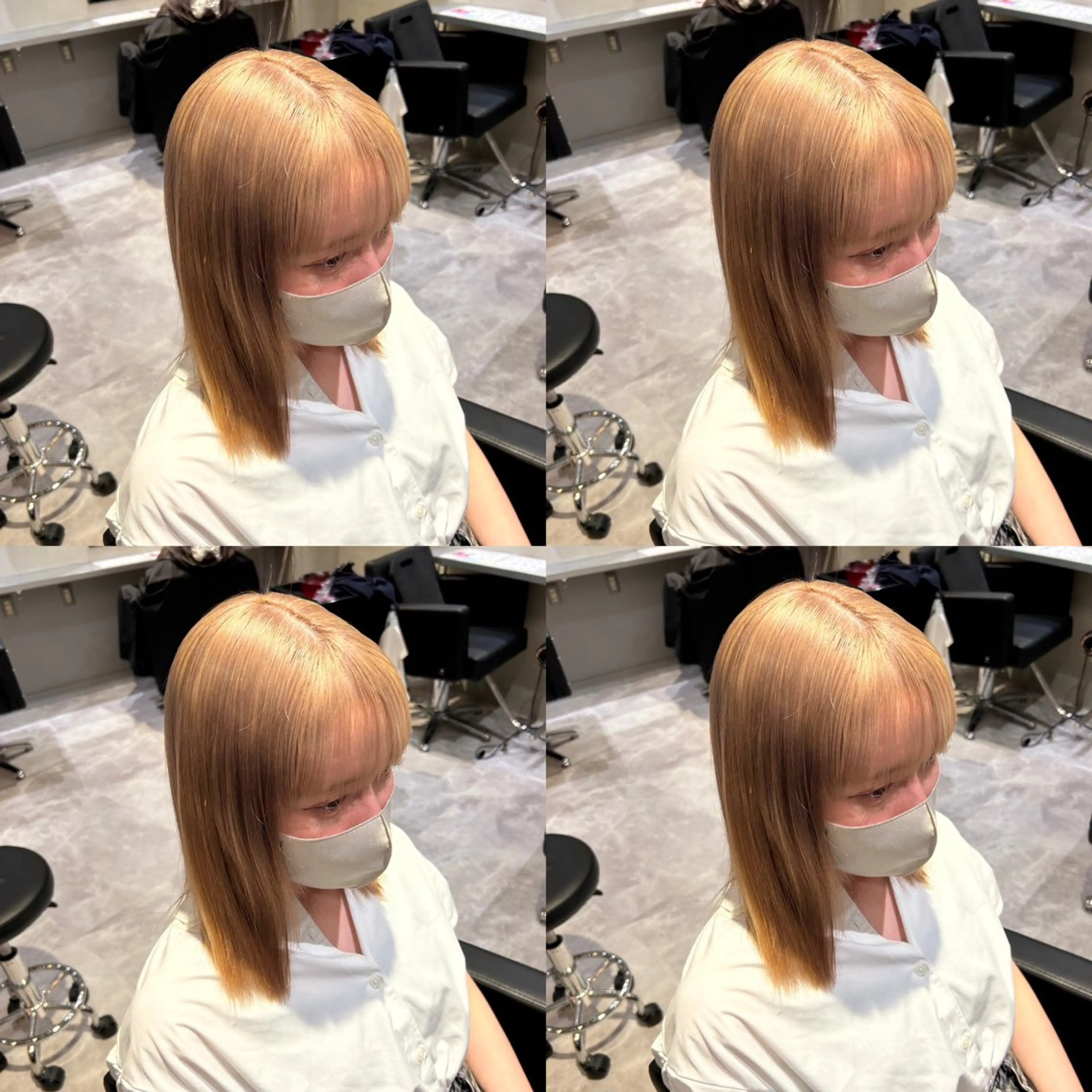 セミロング カラー カット ヘアカラー トリートメント マンツーマン/艶髪 髪質改善🇰🇷早坂のヘアスタイル