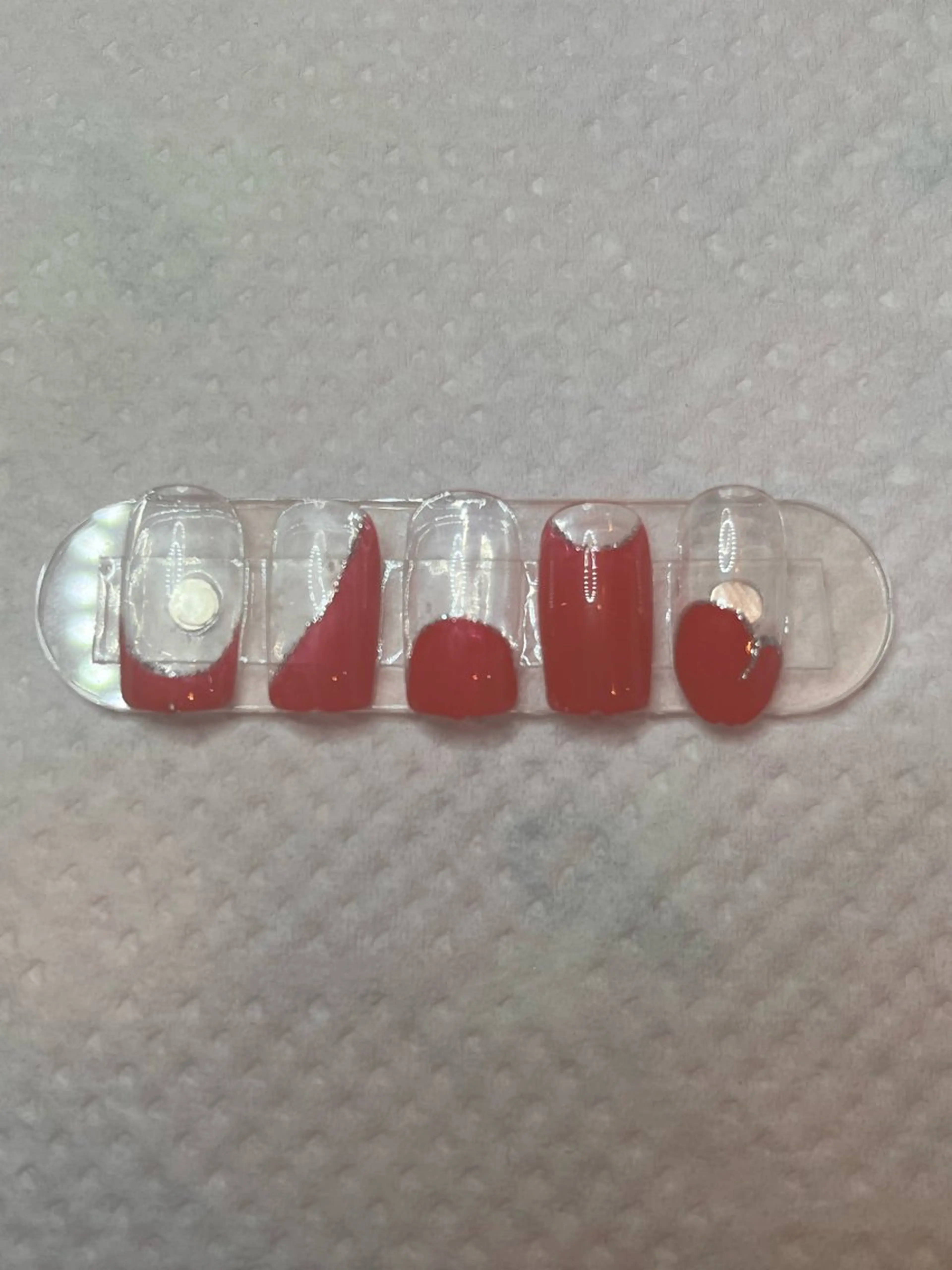 【✨オフ別途✨】【フレンチネイル(クリアベース)】➕ドライケア➕オイルの写真