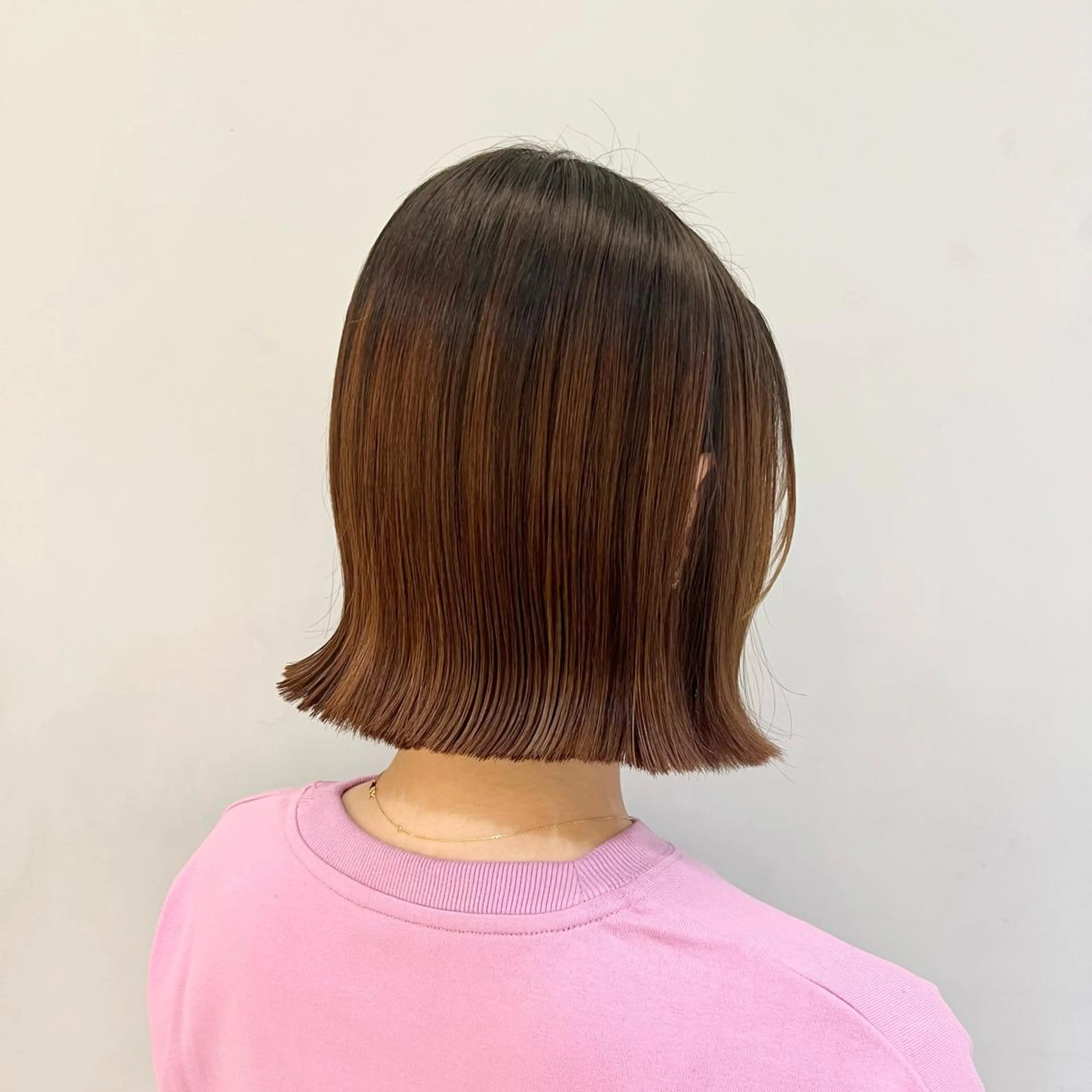 ミディアム ボブ 【韓国艶カラー🎀】 添田 菜摘のヘアスタイル