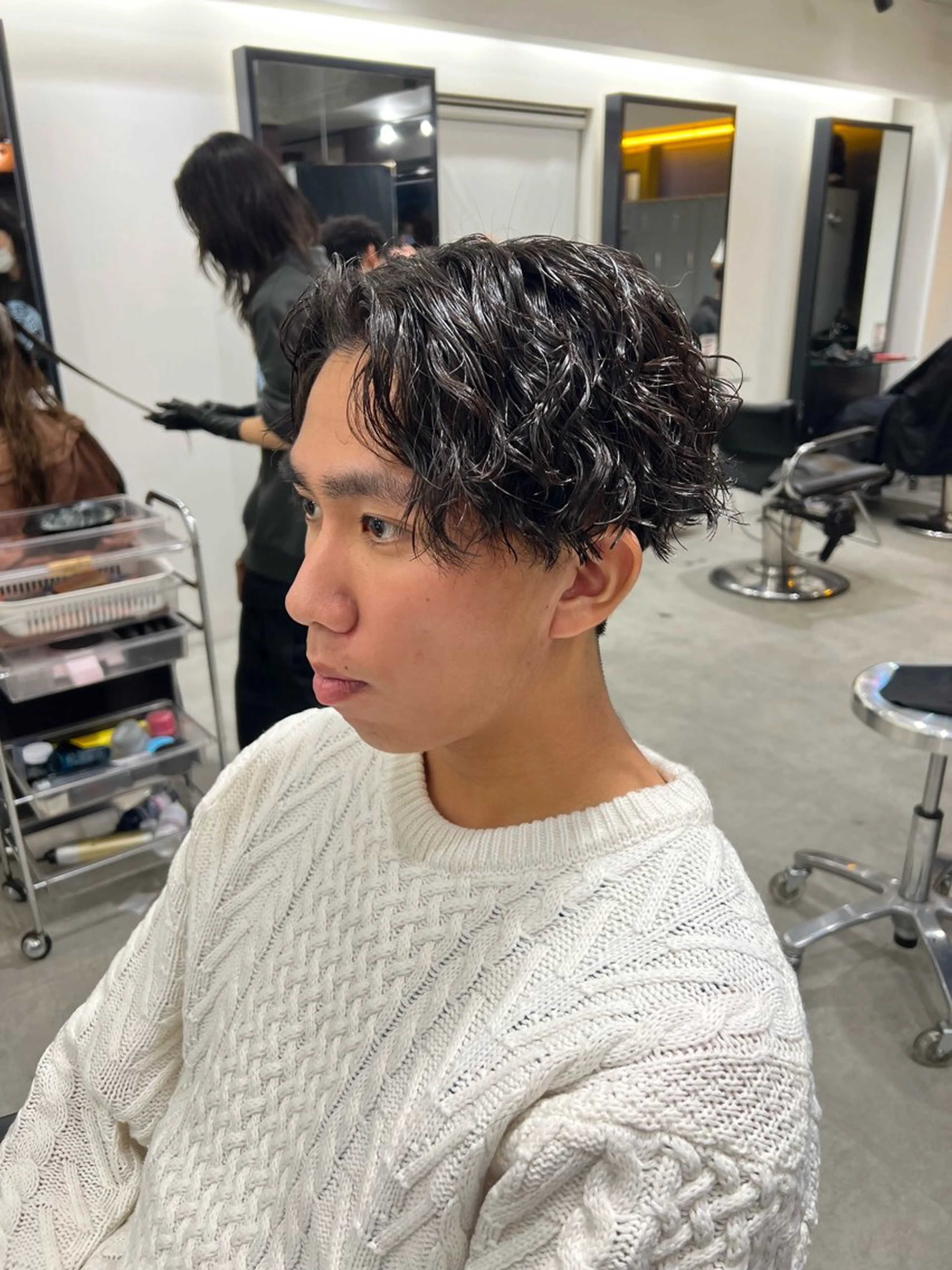 カット＋ツイストスパイラルパーマの写真