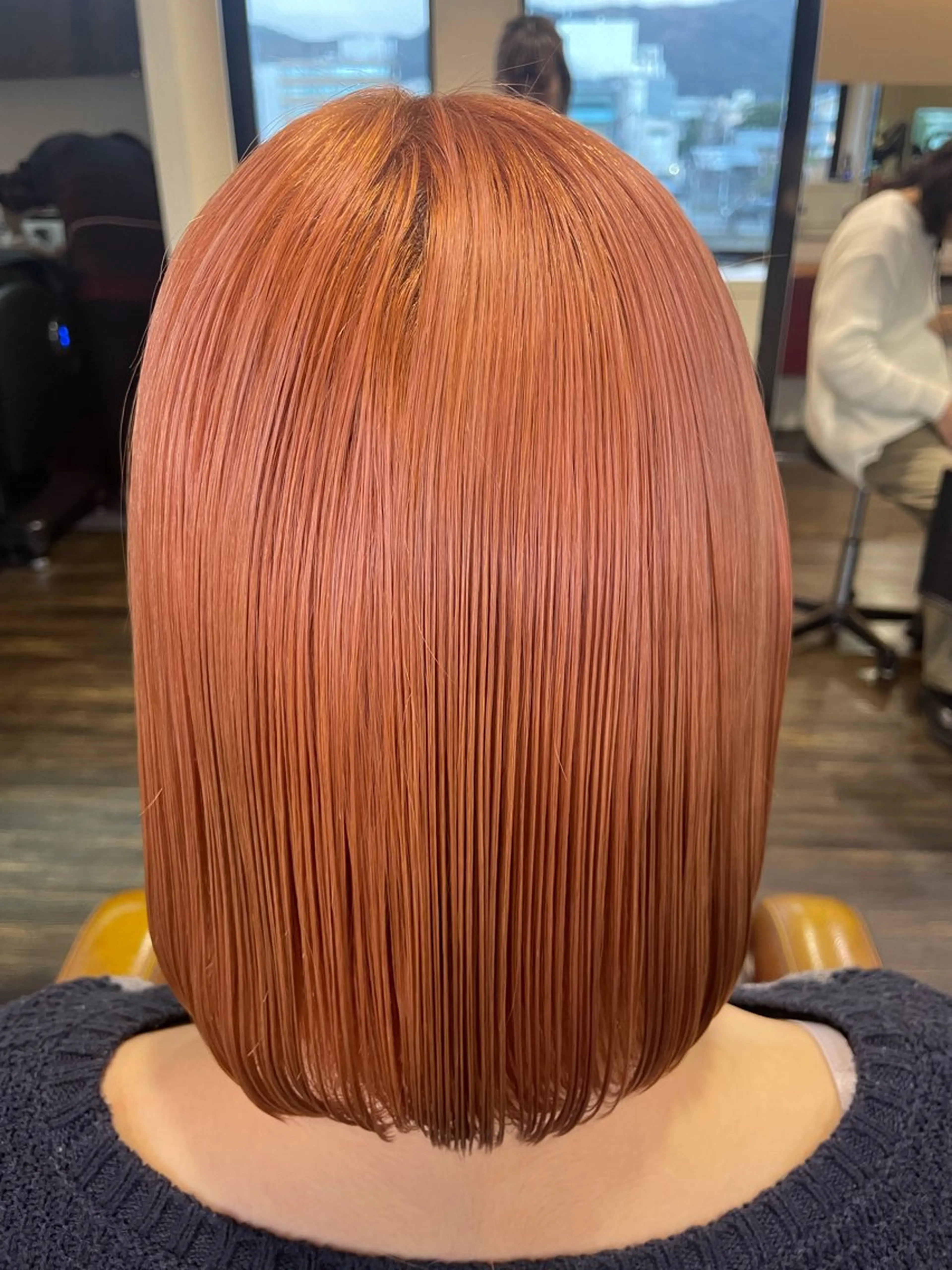 カラー ブリーチ ピンクカラー カット ヘアカラー 佐藤 綾郁のヘアスタイル