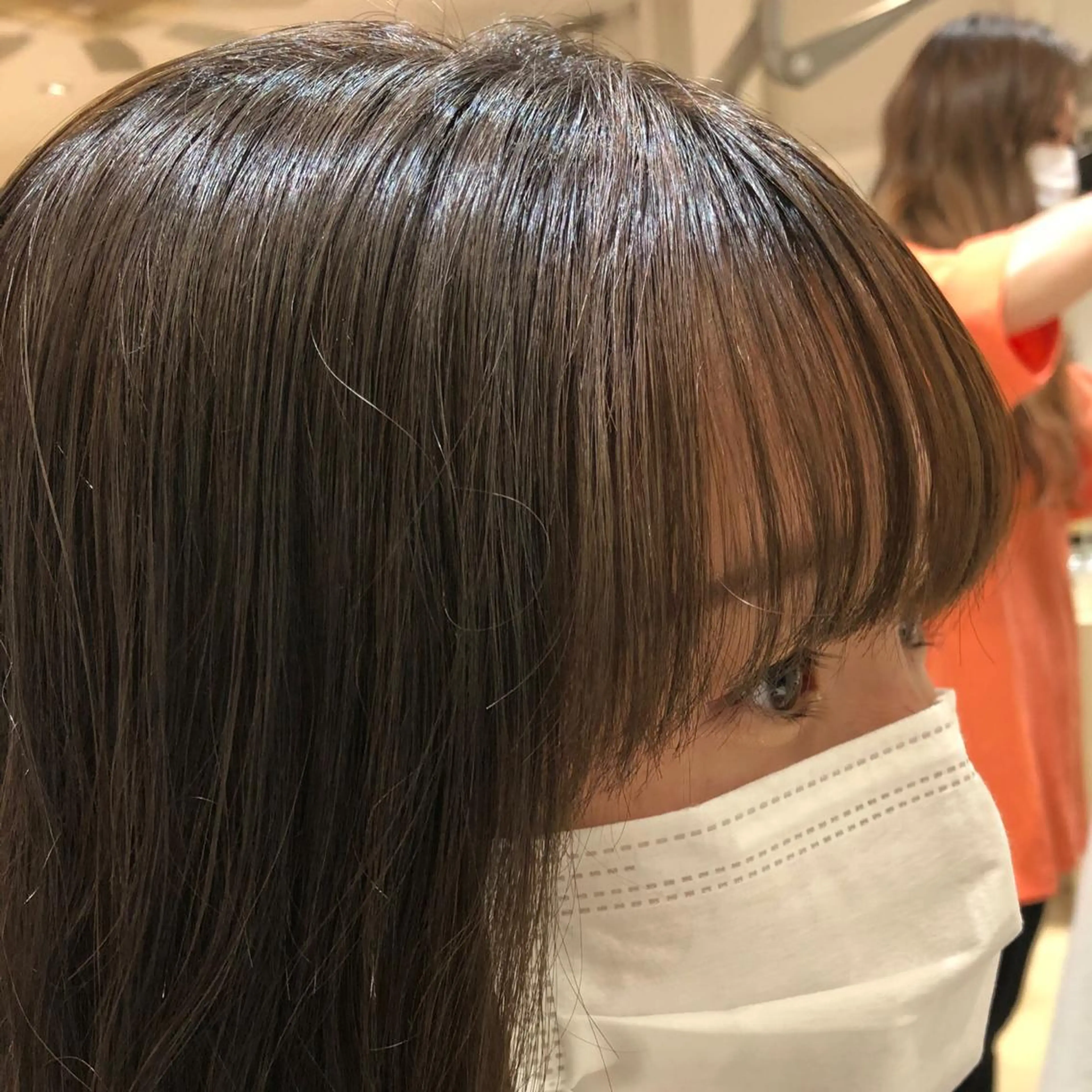 カット 縮毛矯正 カジサ ケイコのヘアスタイル