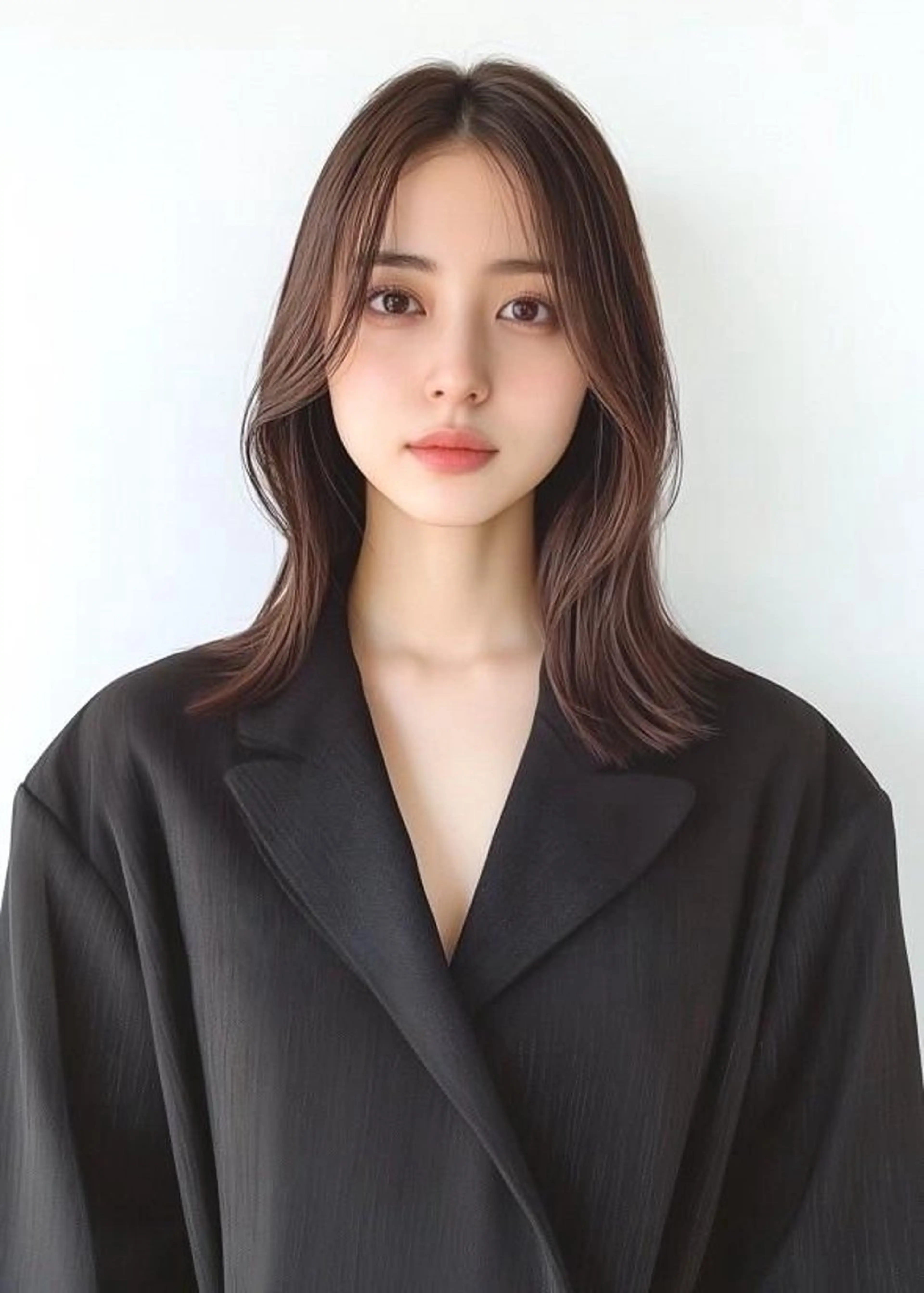 ミディアム カット ヘアカラー VLOW nex the salon所属・似合わせ/髪質改善 ナガヤアキラのヘアスタイル
