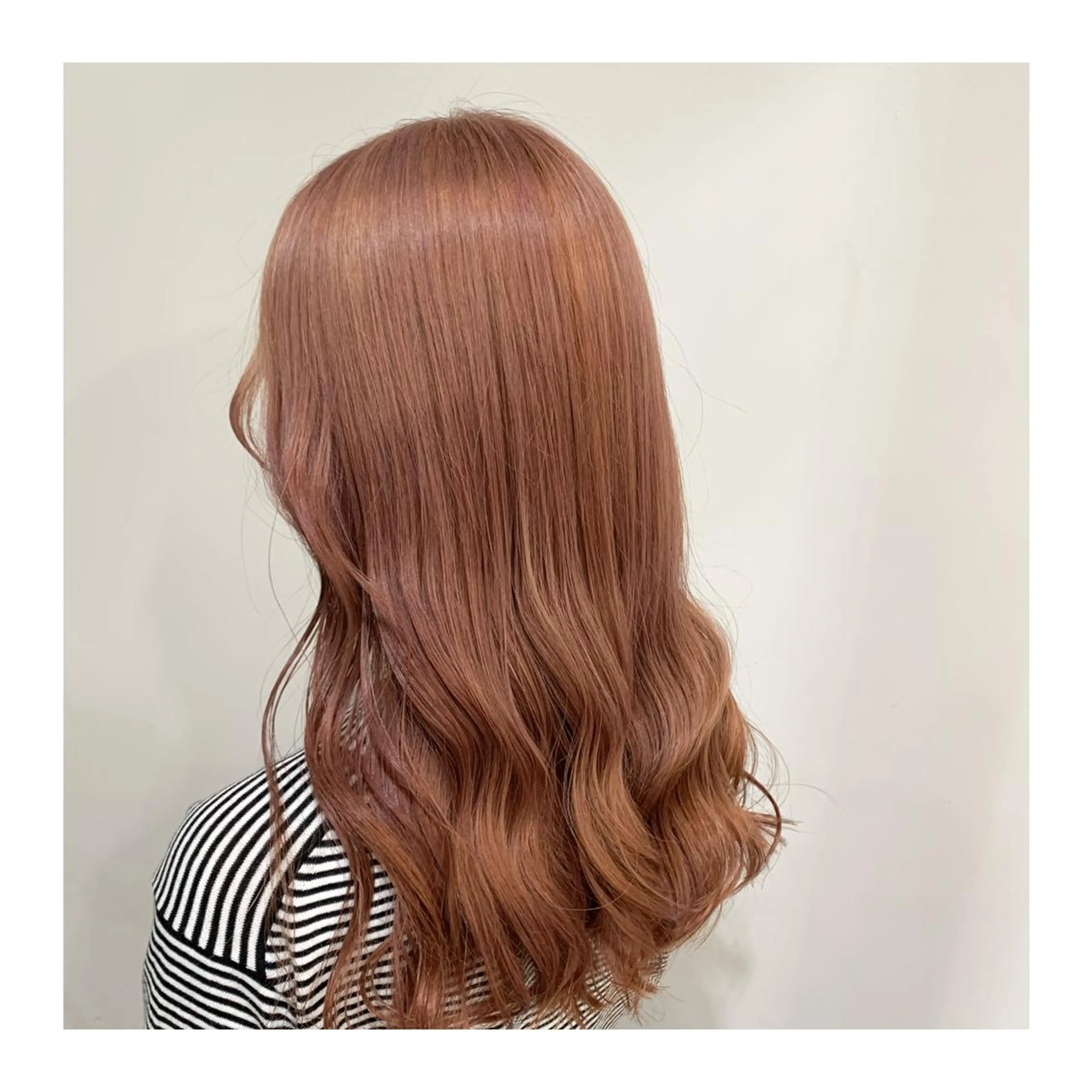 ロング カラー ヘアカラー トリートメント あべ ゆうかのヘアスタイル
