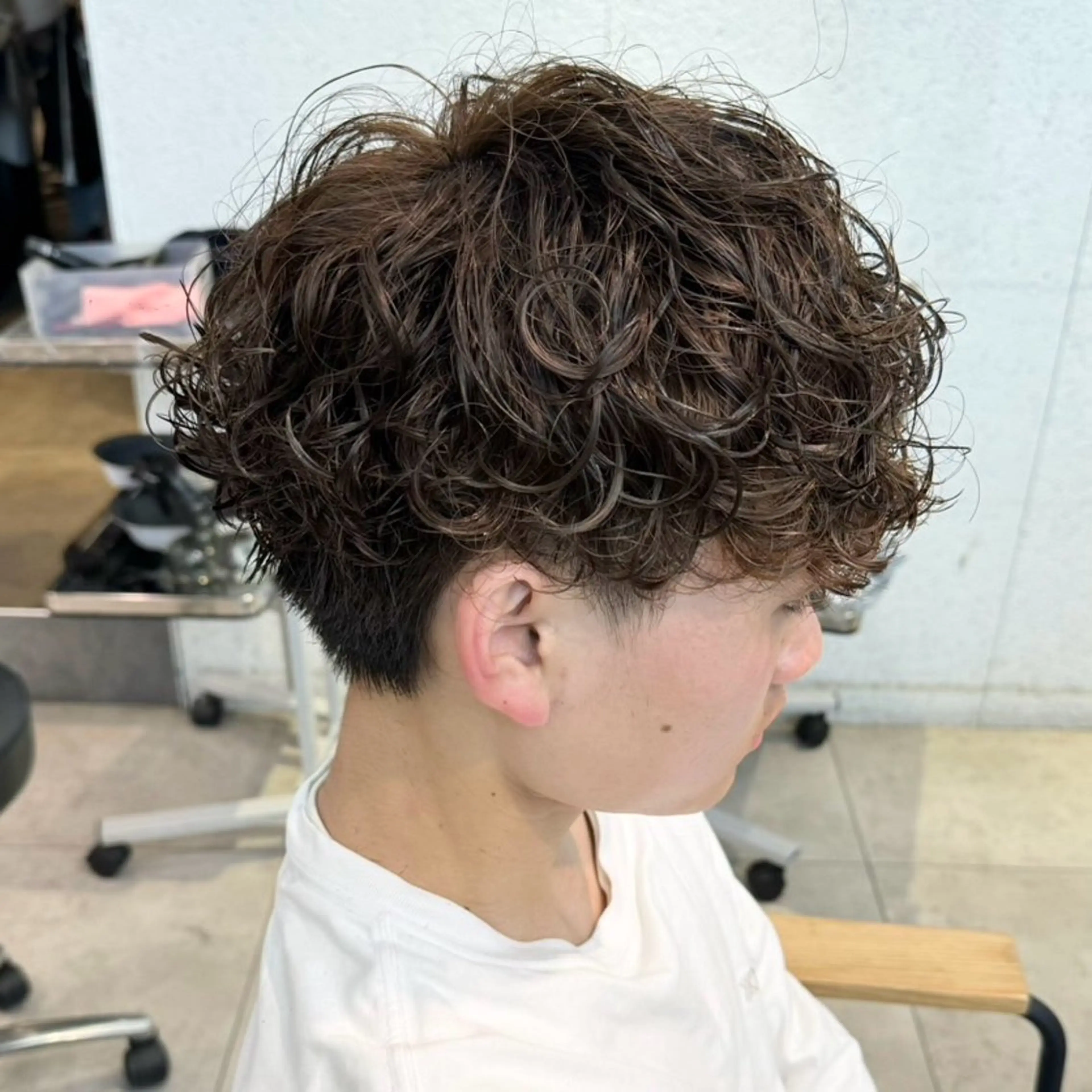 カラー パーマ メンズ カット パーマ メンズパーマ/ メッシュ📍ﾕﾘのヘアスタイル