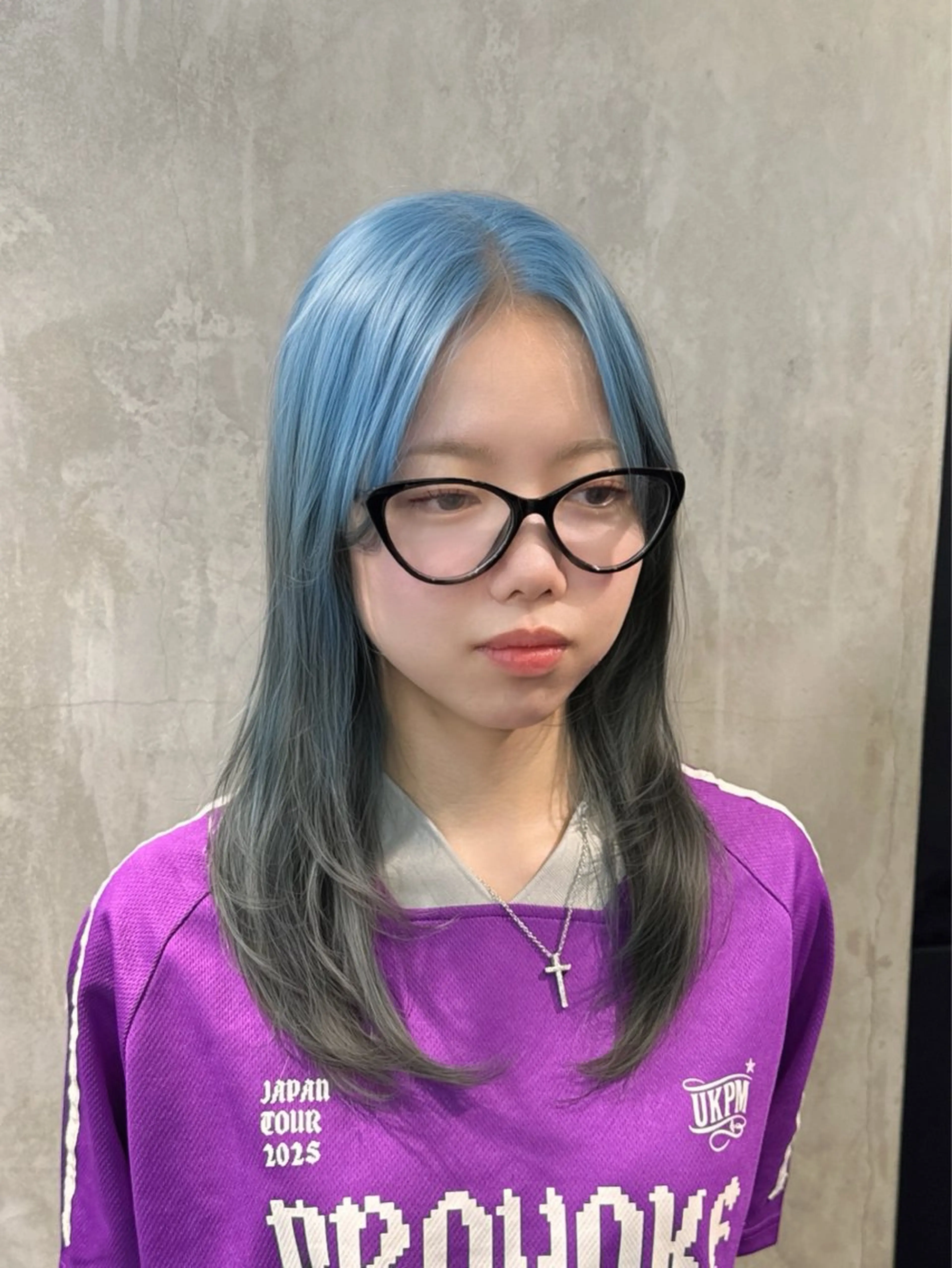 ミディアム カラー カット ヘアカラー トリートメント ザクザクレイヤー 🍀/カラー/小田のヘアスタイル