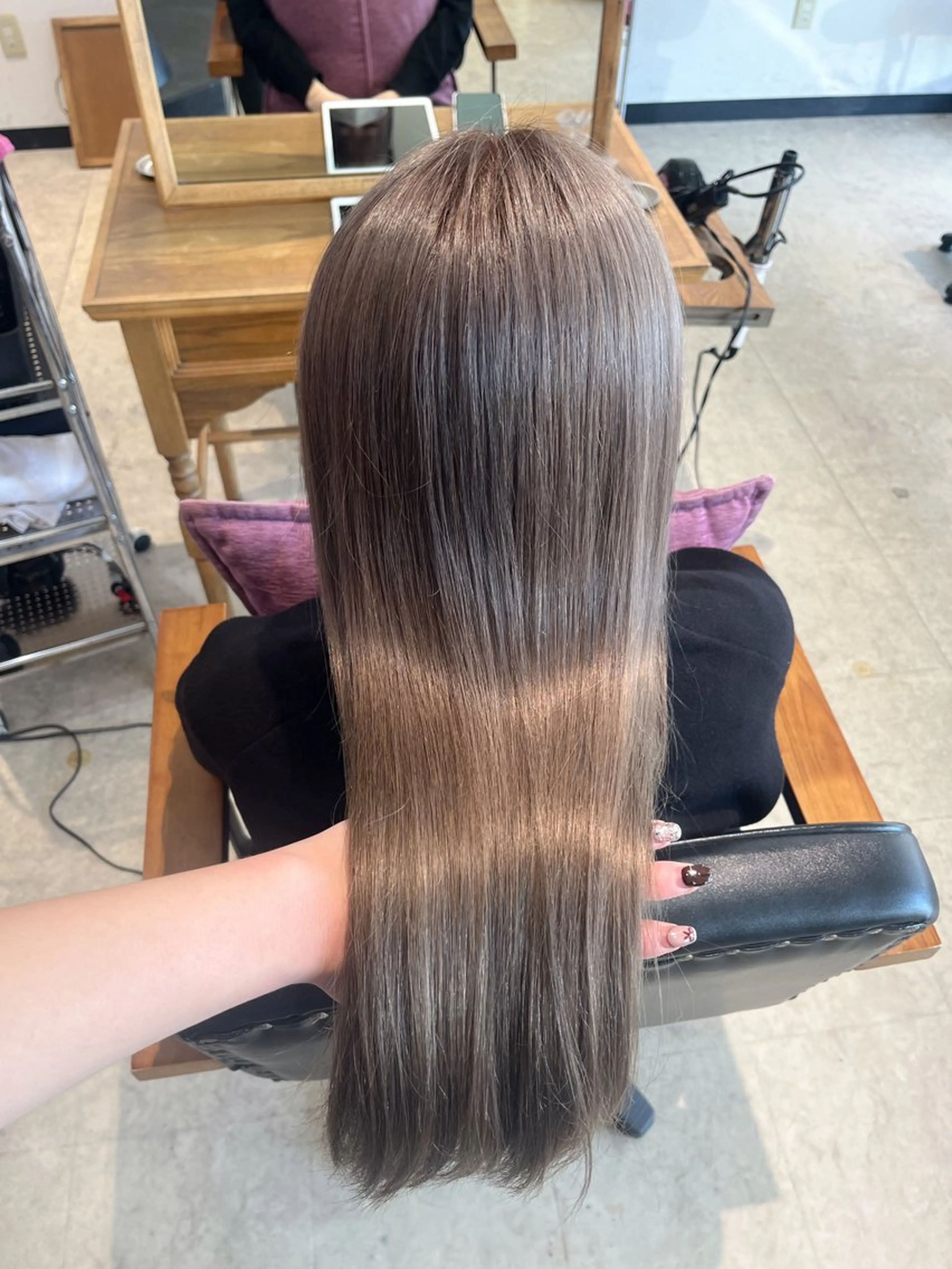 ロング カラー グレージュ カット トリートメント Bonheur所属・Bonheur銀座 /runaのヘアスタイル