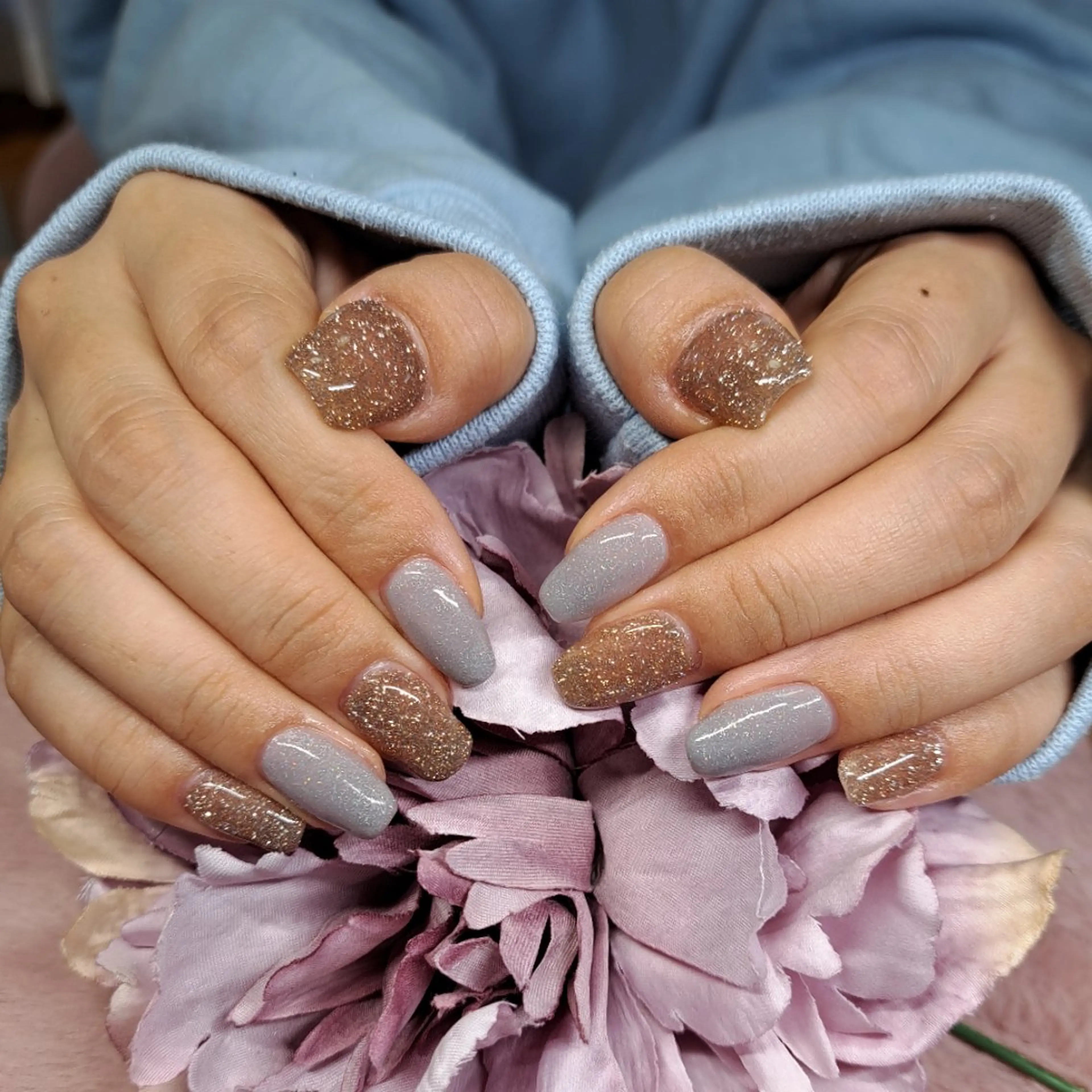 ネイル フラッシュネイル ラメ(グリッター) HAYASHI  Nのネイルデザイン