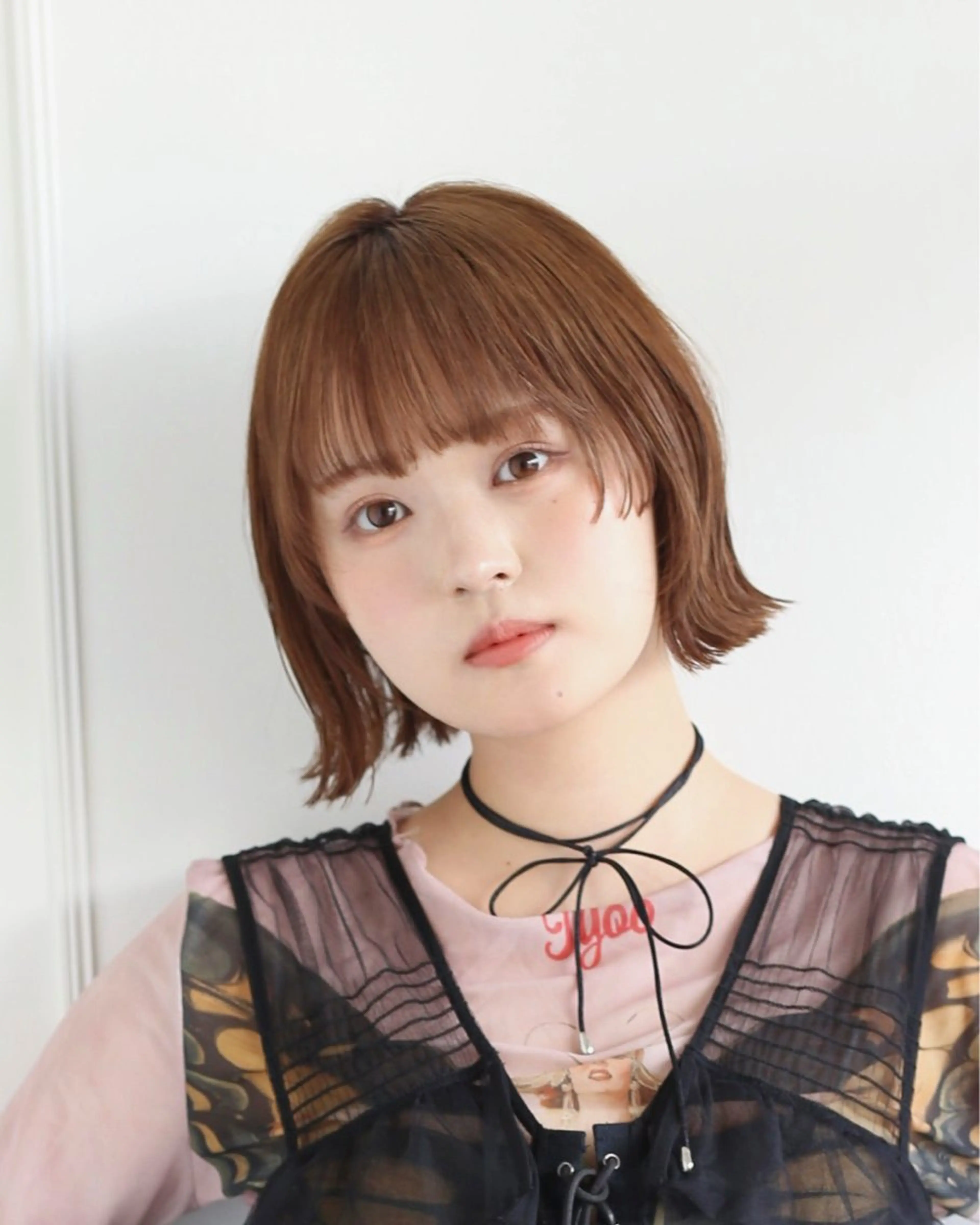ショート ボブ 顔周りカット レイヤーカット 小顔カット カット ヘアカラー VANCOUNCIL 松本のヘアスタイル