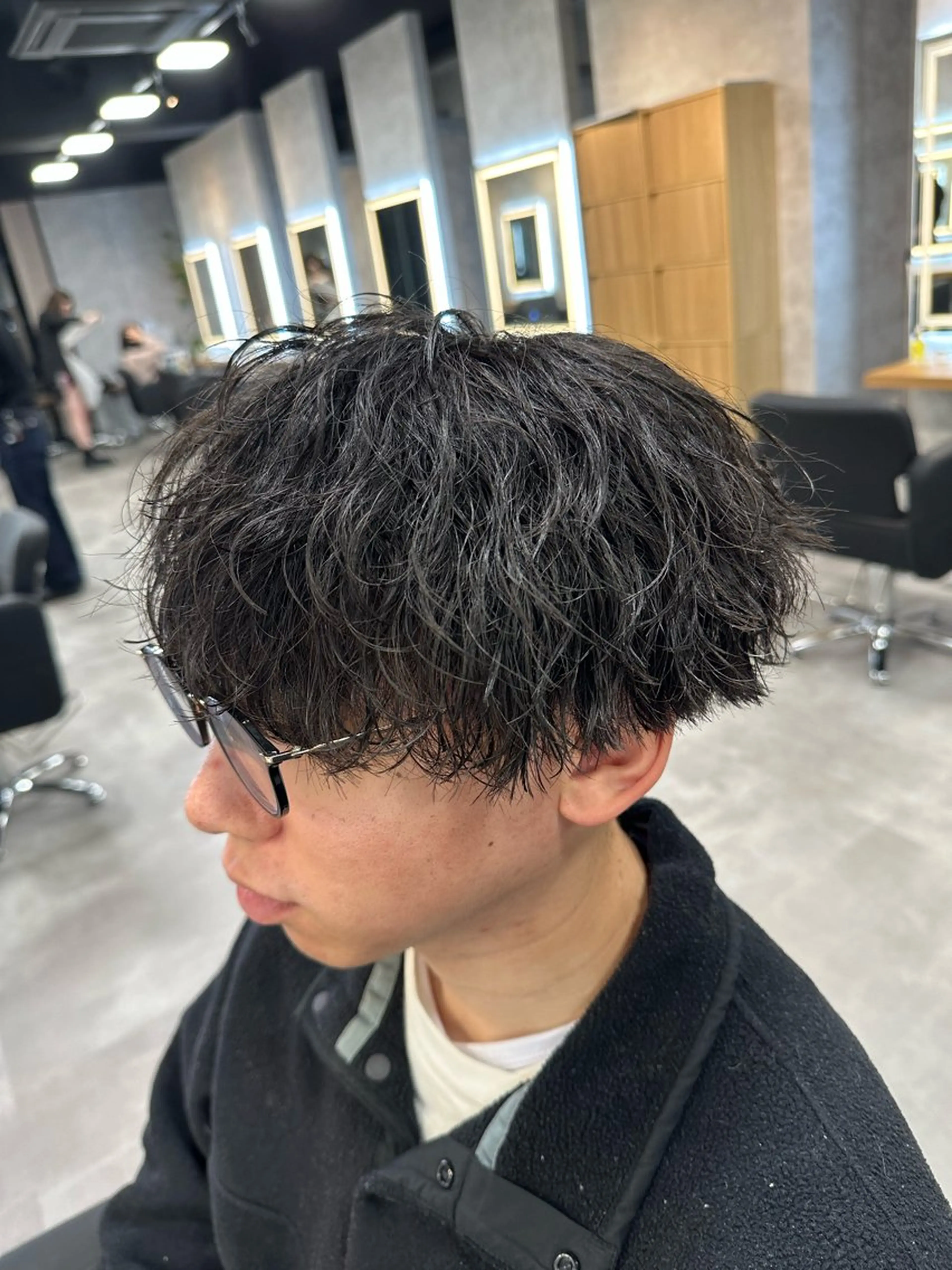 パーマ メンズ 波巻きパーマ カット パーマ 札幌メンズヘア指名 No.1光👑👑のヘアスタイル