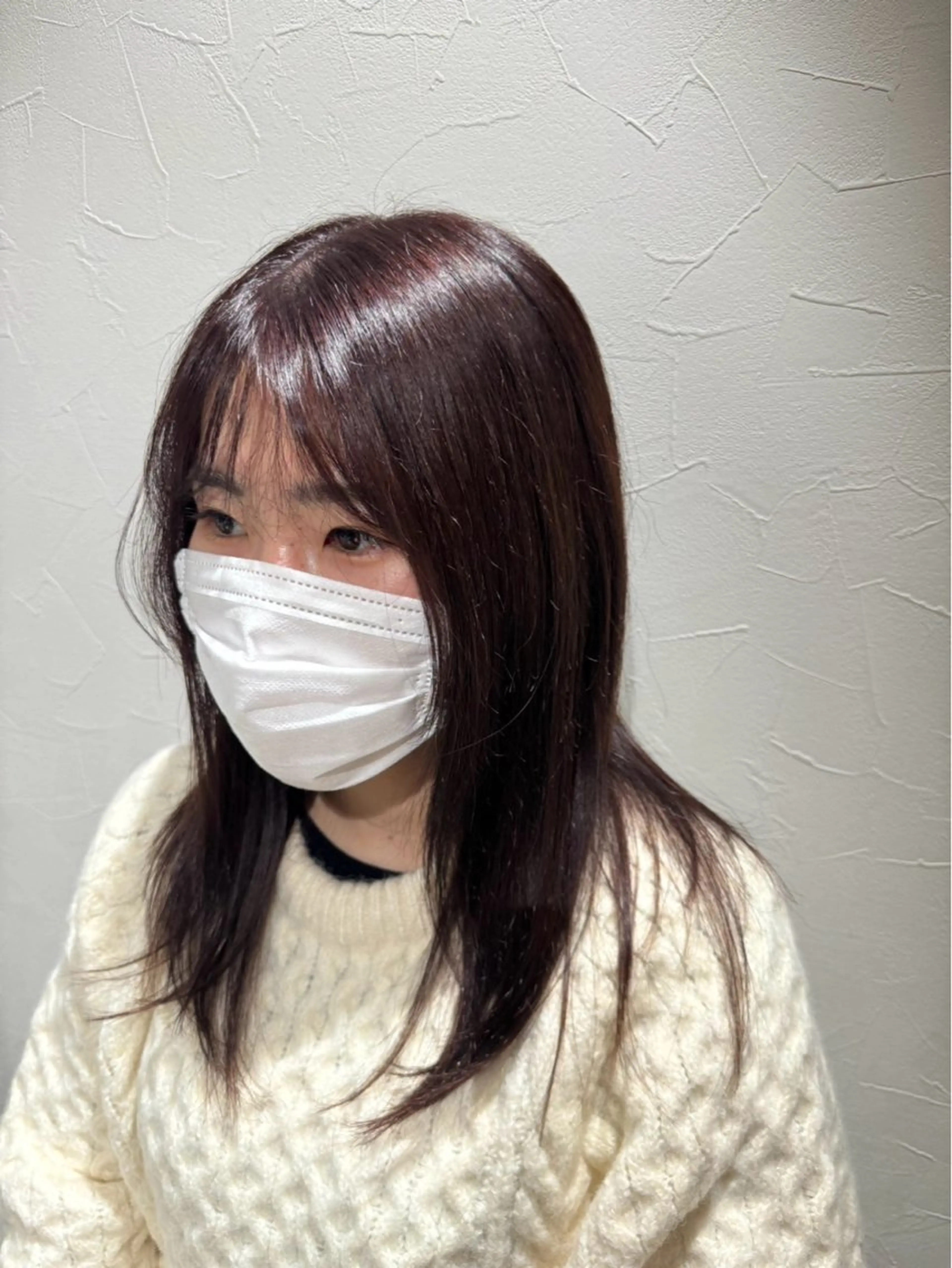 ミディアム カラー ブラウンカラー バイオレットカラー バイオレットブラウン ambiente所属・瀬川 夏緒のヘアスタイル
