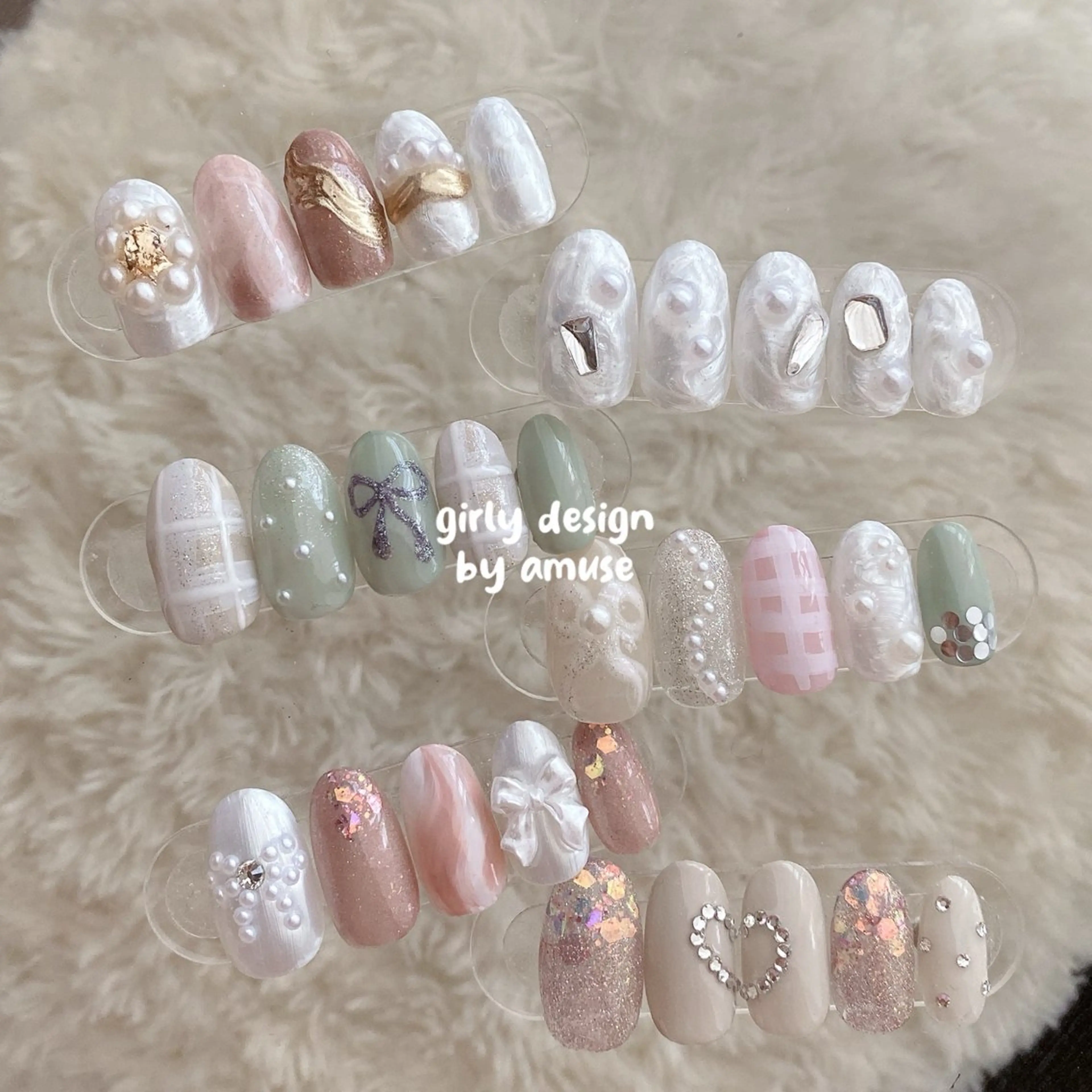 ネイル ガーリー nail amuseのネイルデザイン