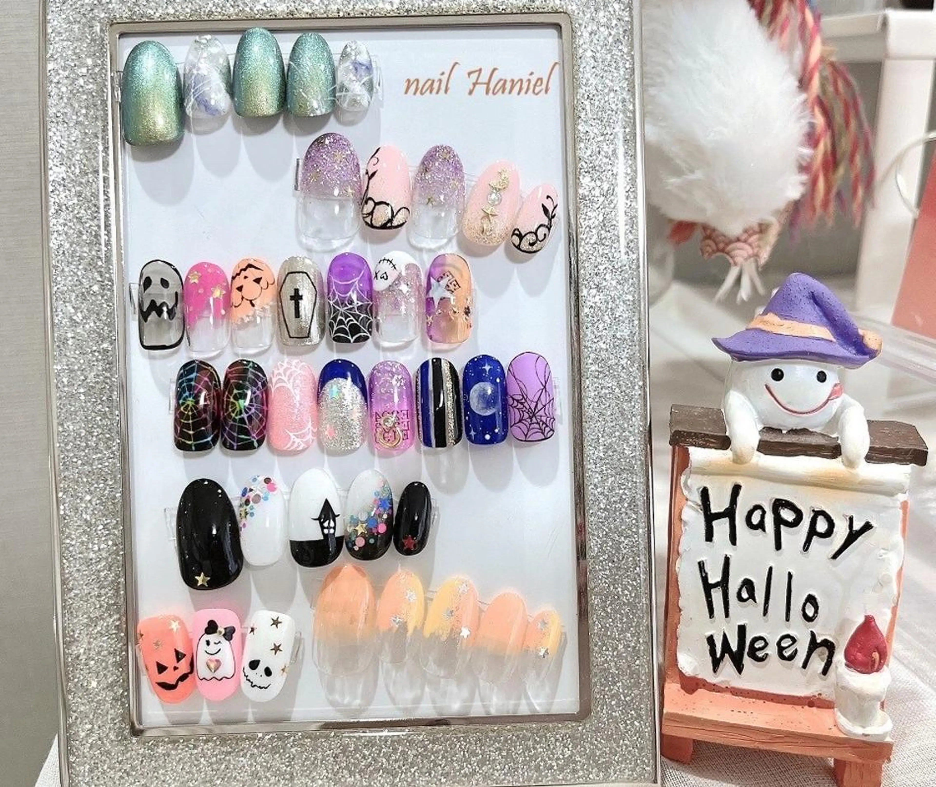 ネイル フットネイル ジェルネイル ハロウィン nail Haniel所属・半蔵門サロンハニエル 魅神 ちよのネイルデザイン