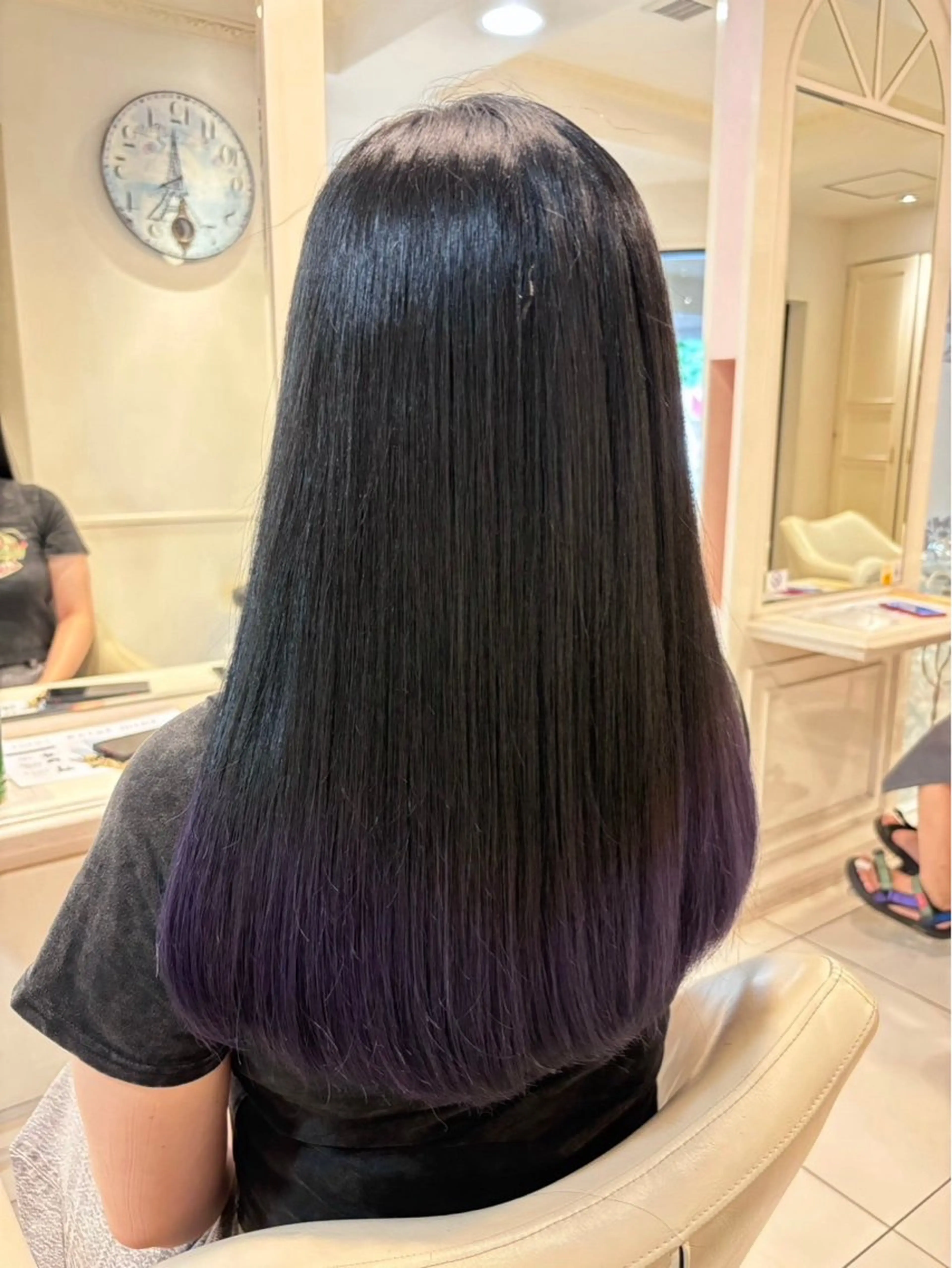 ロング カラー 新規モデル🦋 千田りえのヘアスタイル