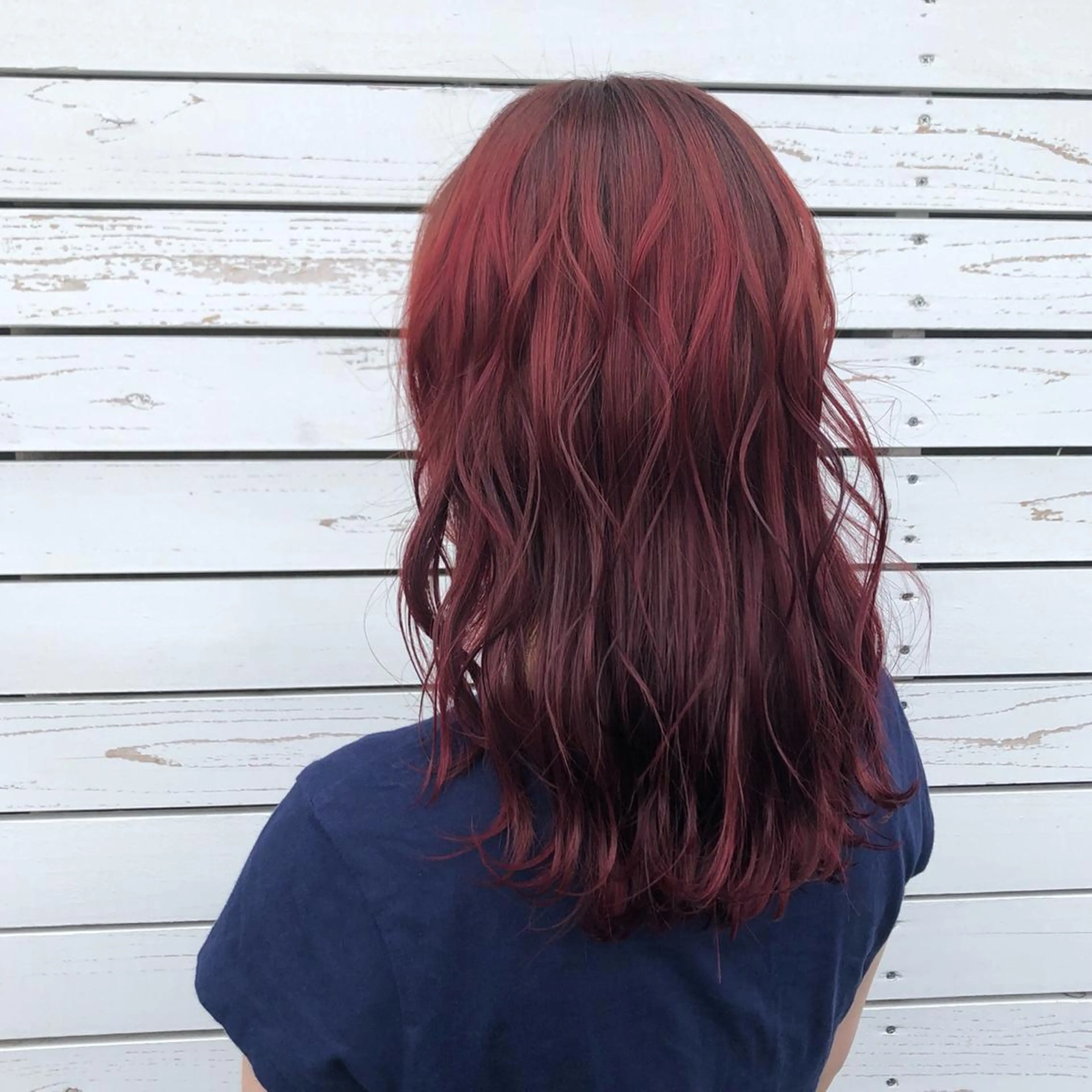 セミロング カラー CREAPY　日向野 利菜のヘアスタイル