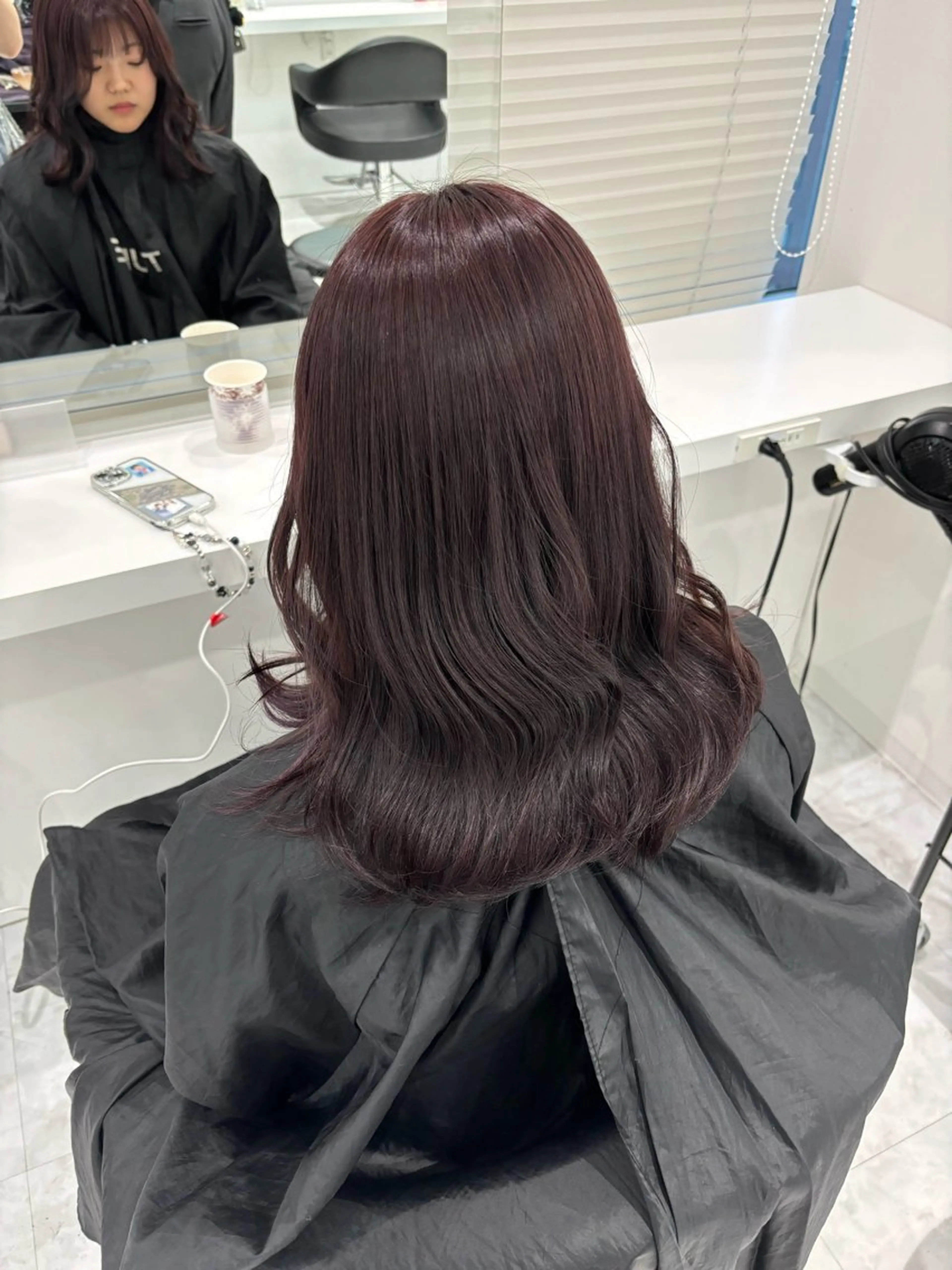 セミロング ヘアカラー トリートメント ヘアセット 都内1優しい🤍透明 感カラー🤍サツキのヘアスタイル