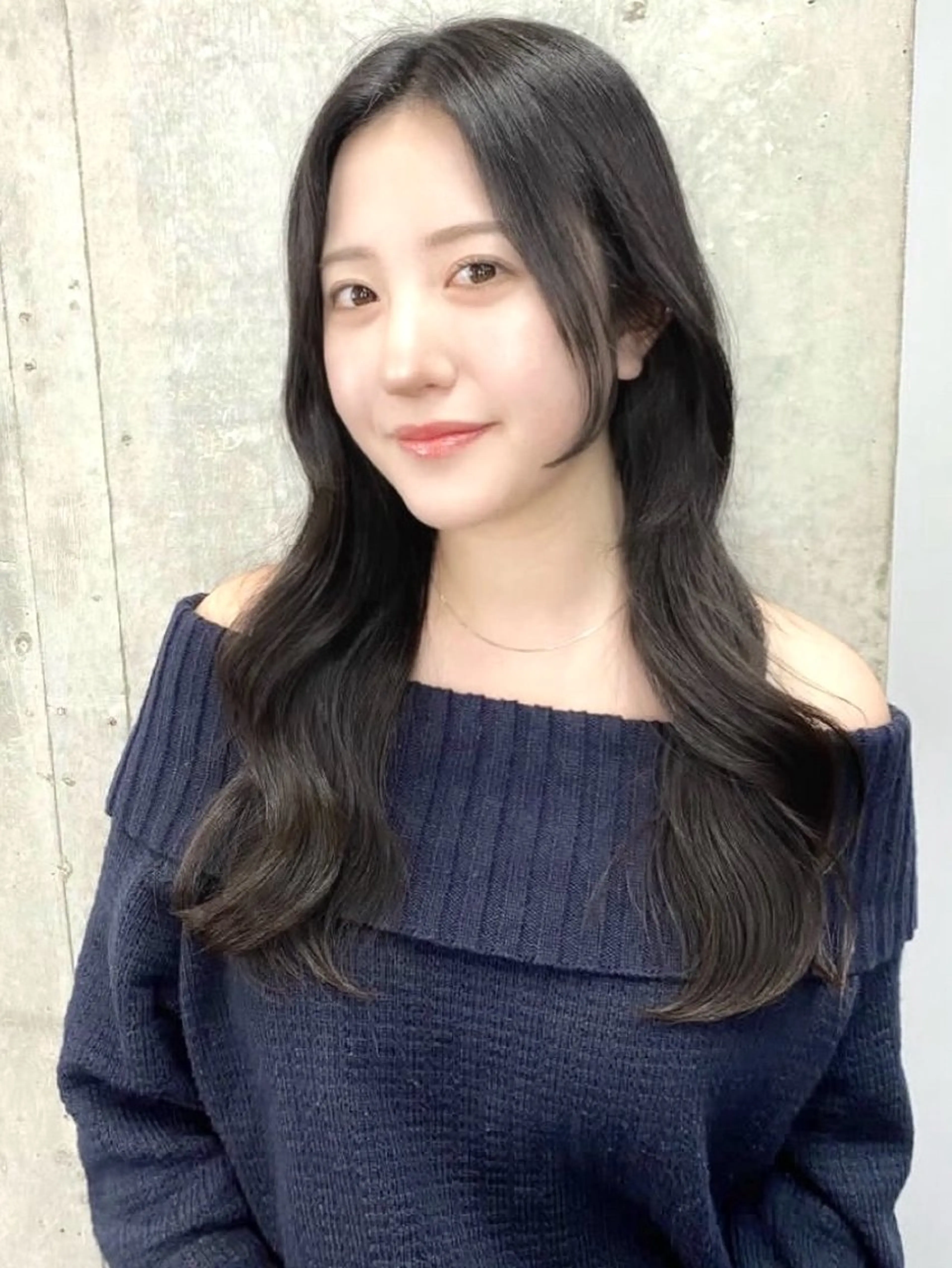 ロング カット トリートメント 韓国風/ワンホンヘア 髪質改善/MaCoのヘアスタイル