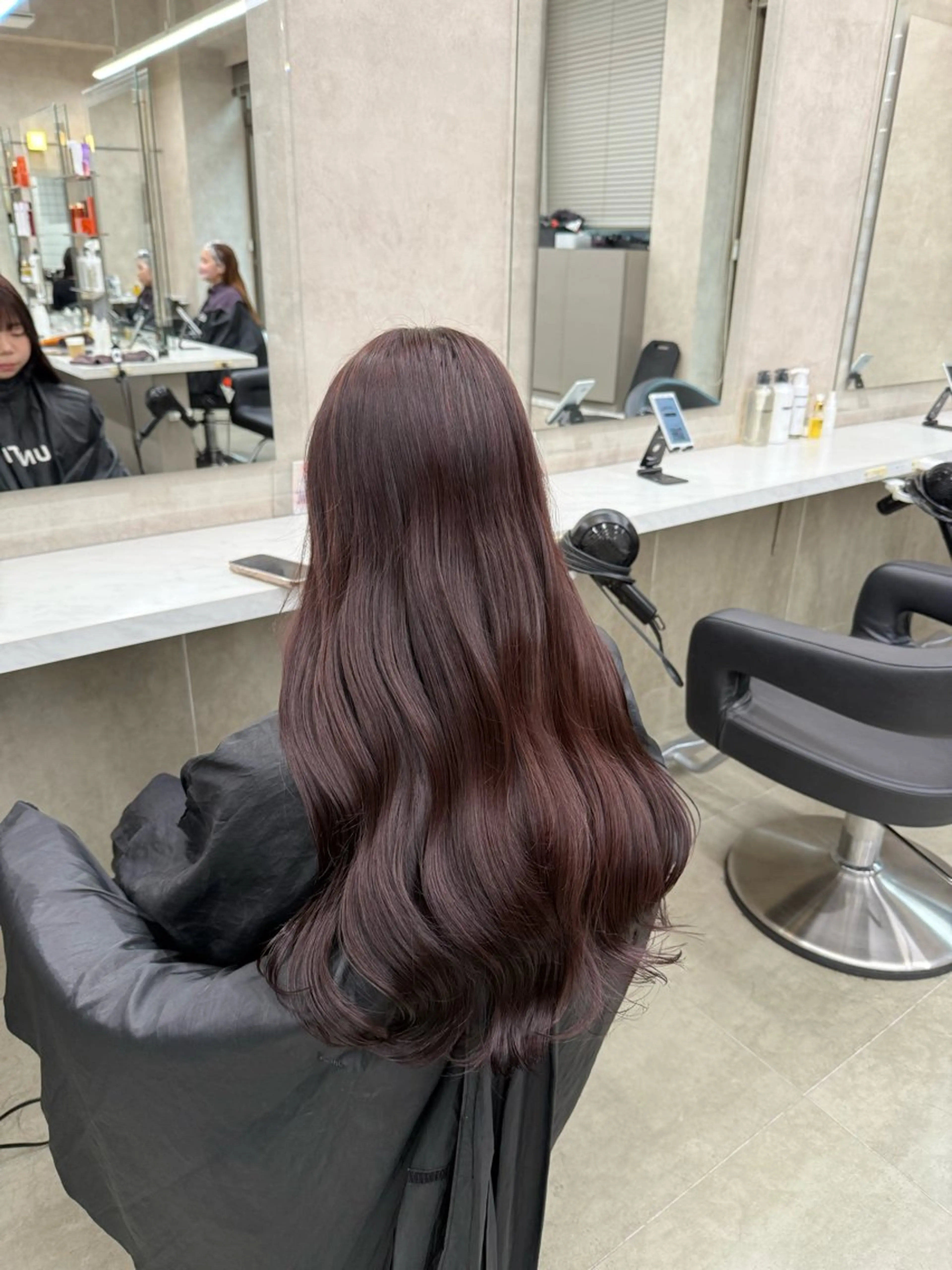 ロング カラー ヘアアレンジ ヘアカラー トリートメント ヘッドスパ 💗暖色特化ピンク/ 赤髪💗HARUNAのヘアスタイル