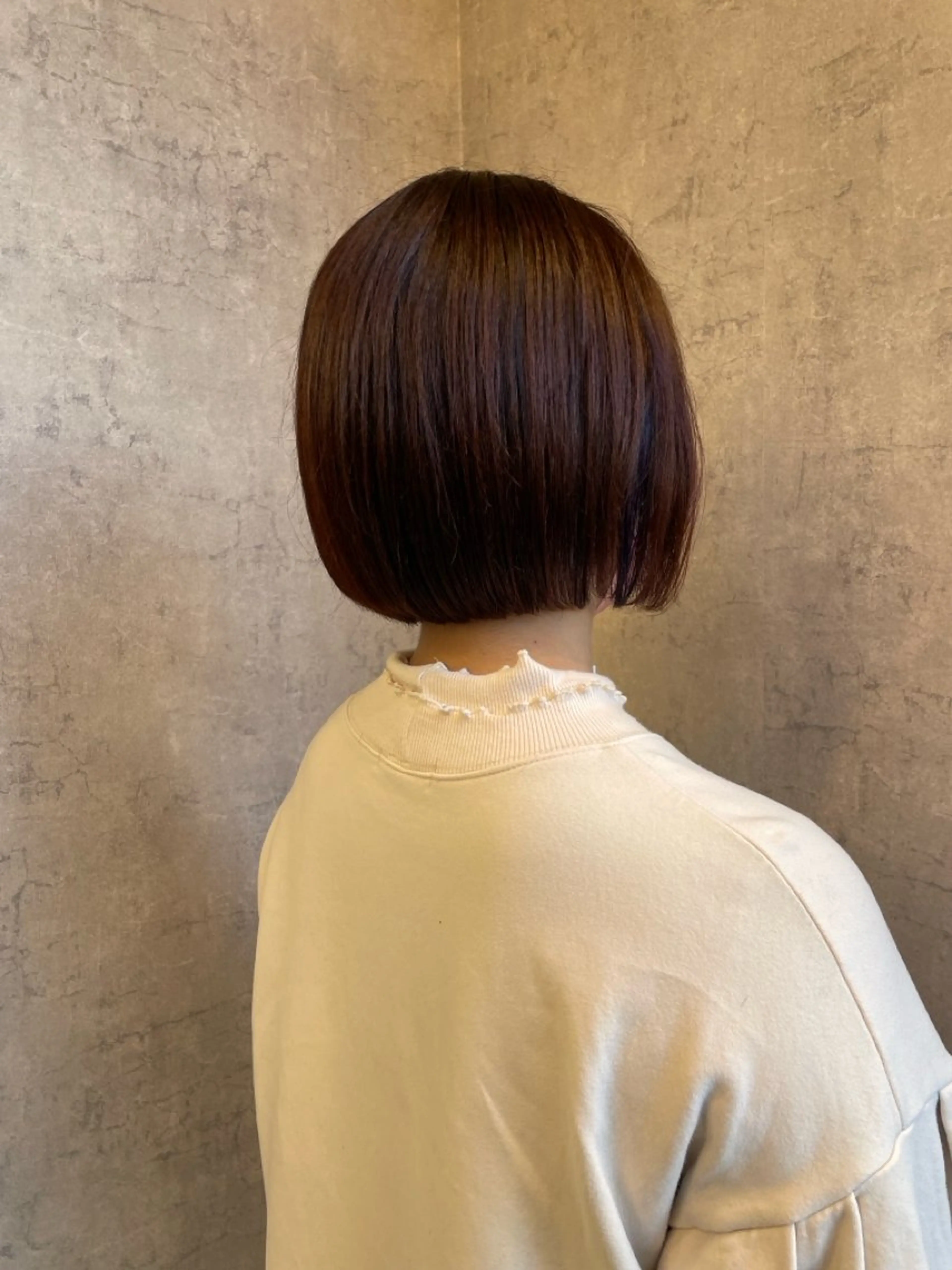 切りっぱなしボブカット（3センチ以内）の写真