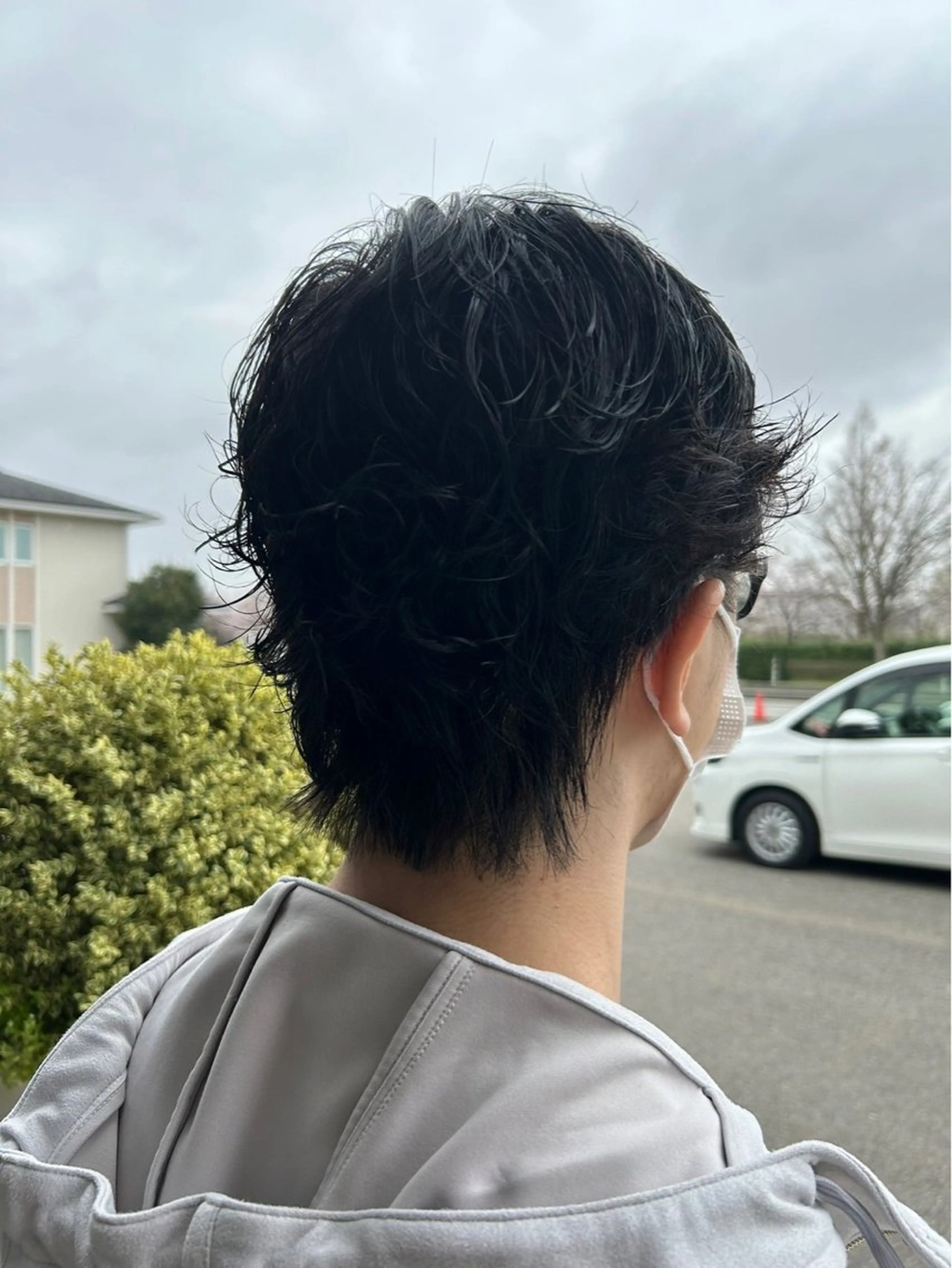 セミロング メンズカット¥0婦中 カットモデル大上聖矢のヘアスタイル