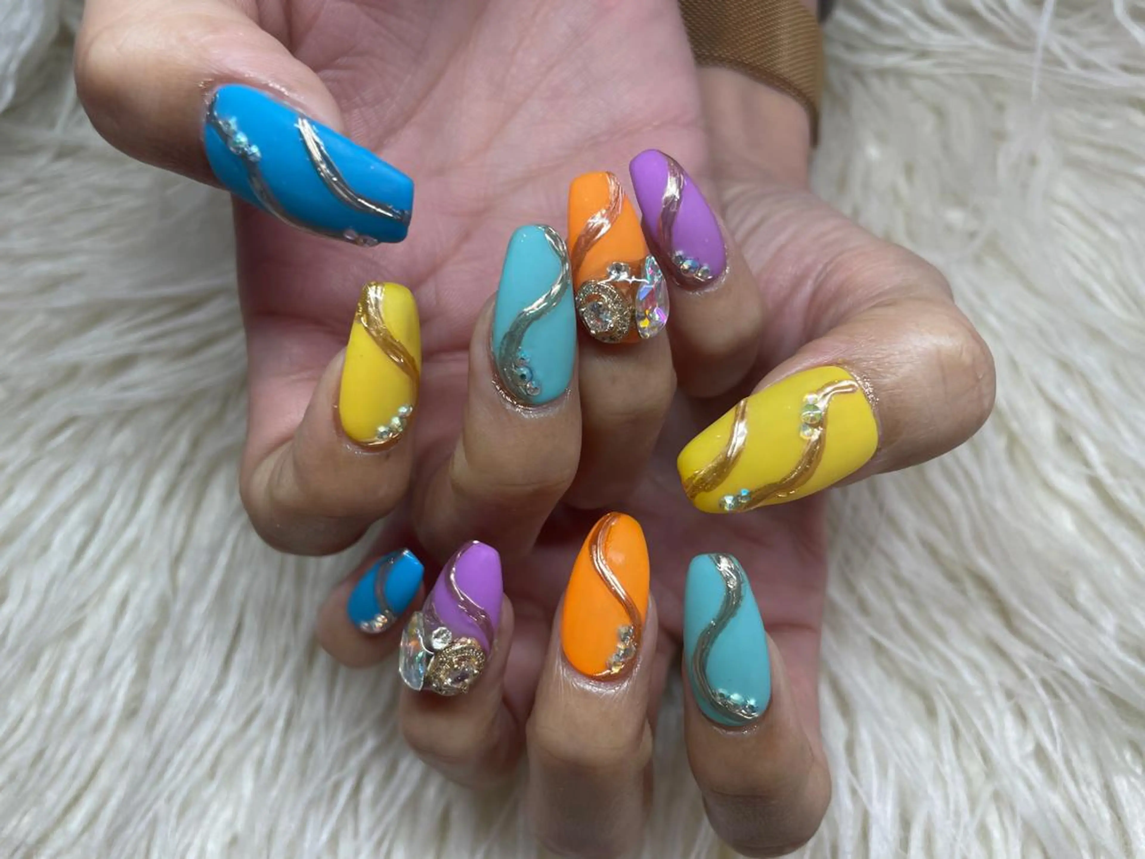 ネイル マットネイル ミラーネイル ハンドネイル フットネイル Nail salon LuaRのネイルデザイン