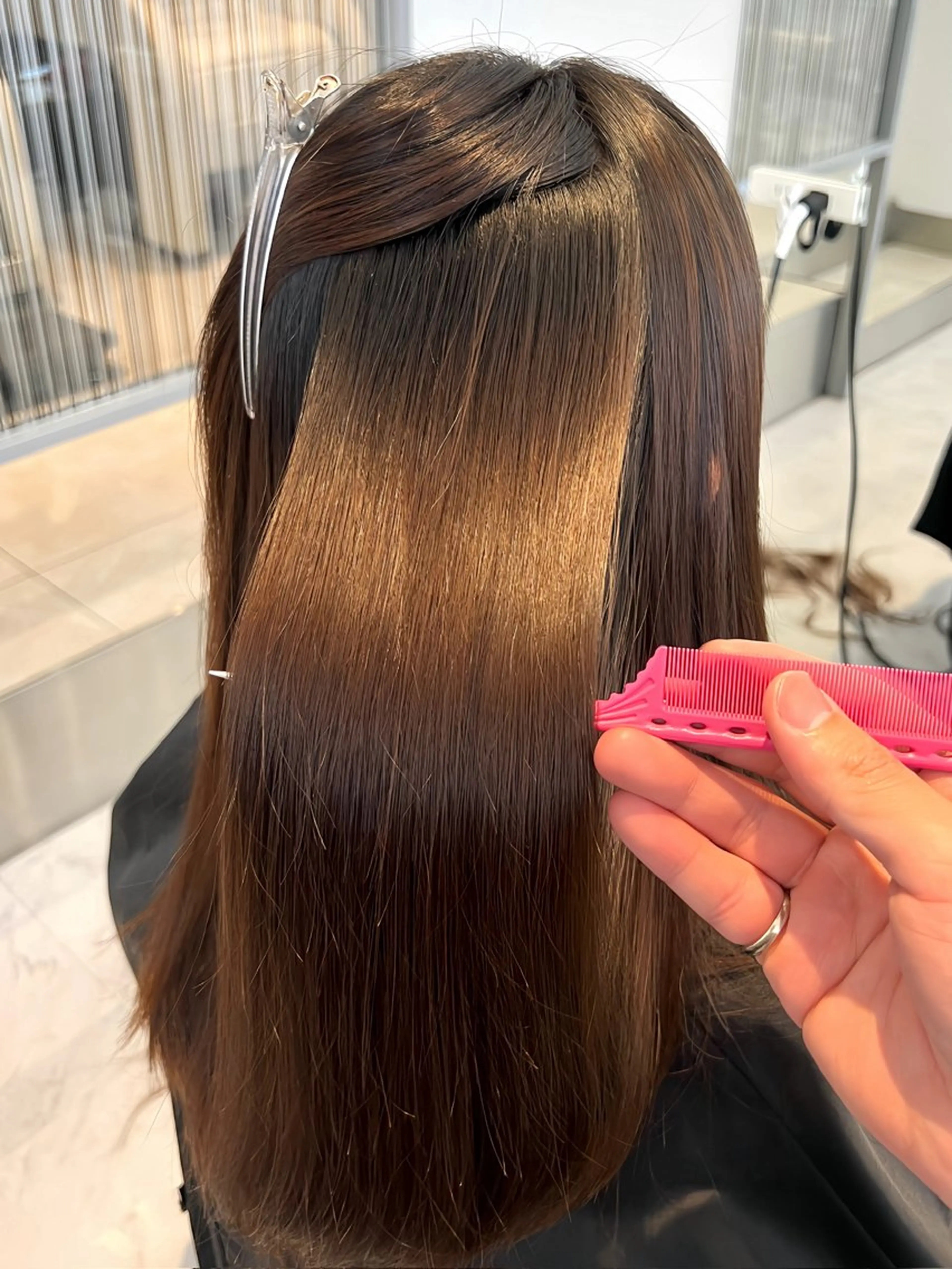 ロング 縮毛矯正 ✨上品可愛い 垢抜けカラー/後藤✨のヘアスタイル