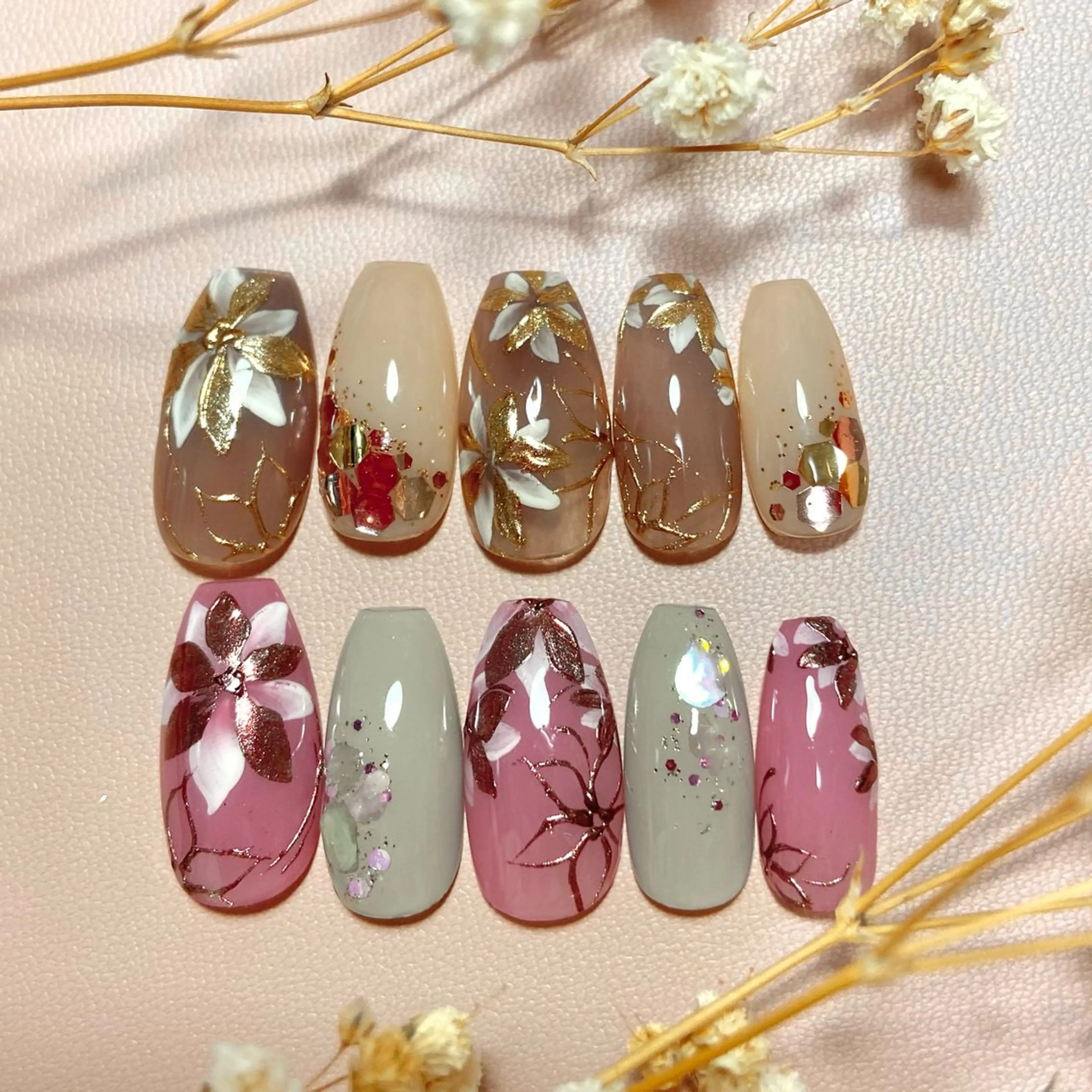 ネイル 冬ネイル クリスマス ﾈｲﾙｻﾛﾝ Bellefleurのネイルデザイン