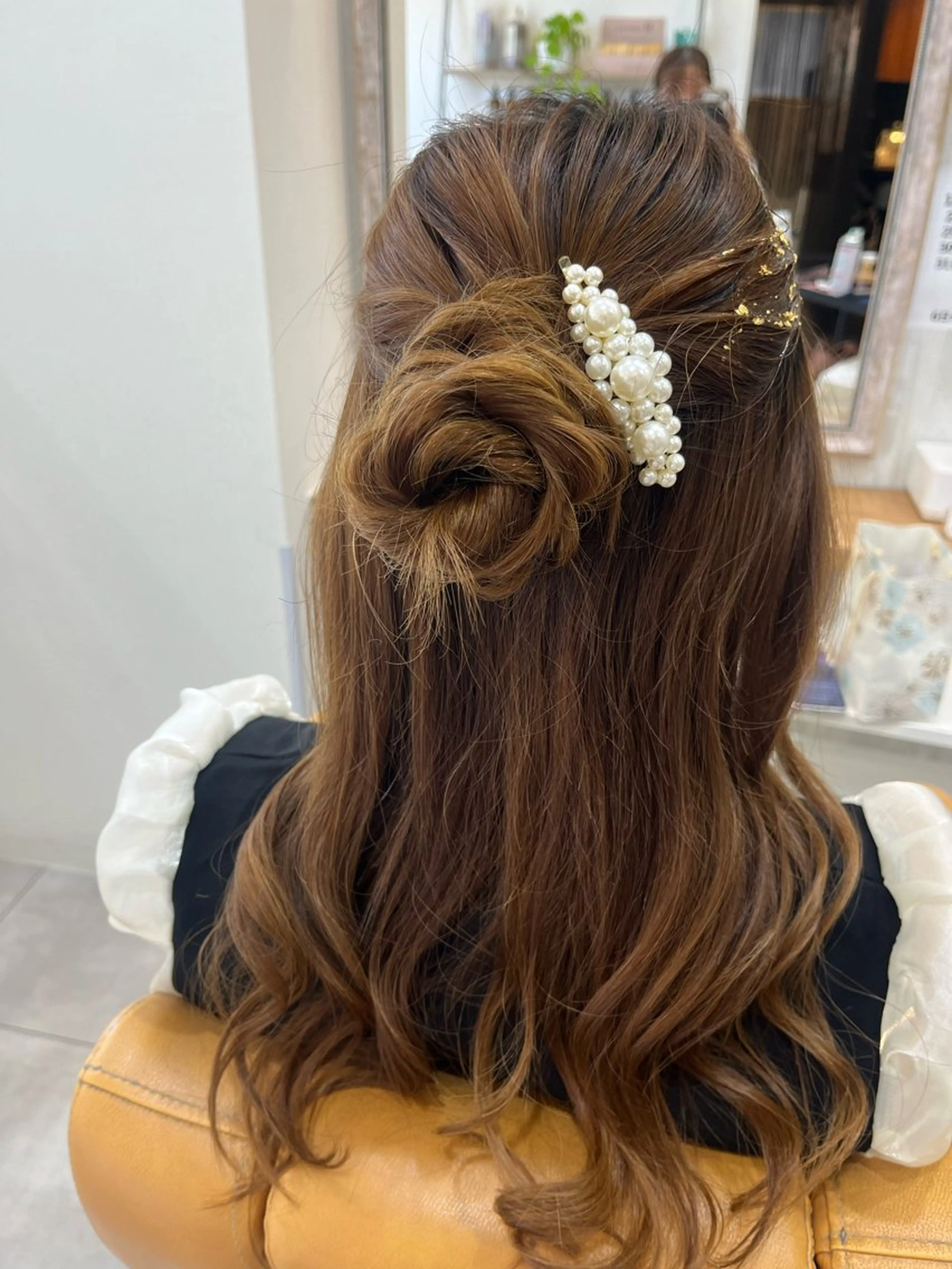 ミディアム ヘアアレンジ ヘアセット 桑原 りゆのヘアスタイル