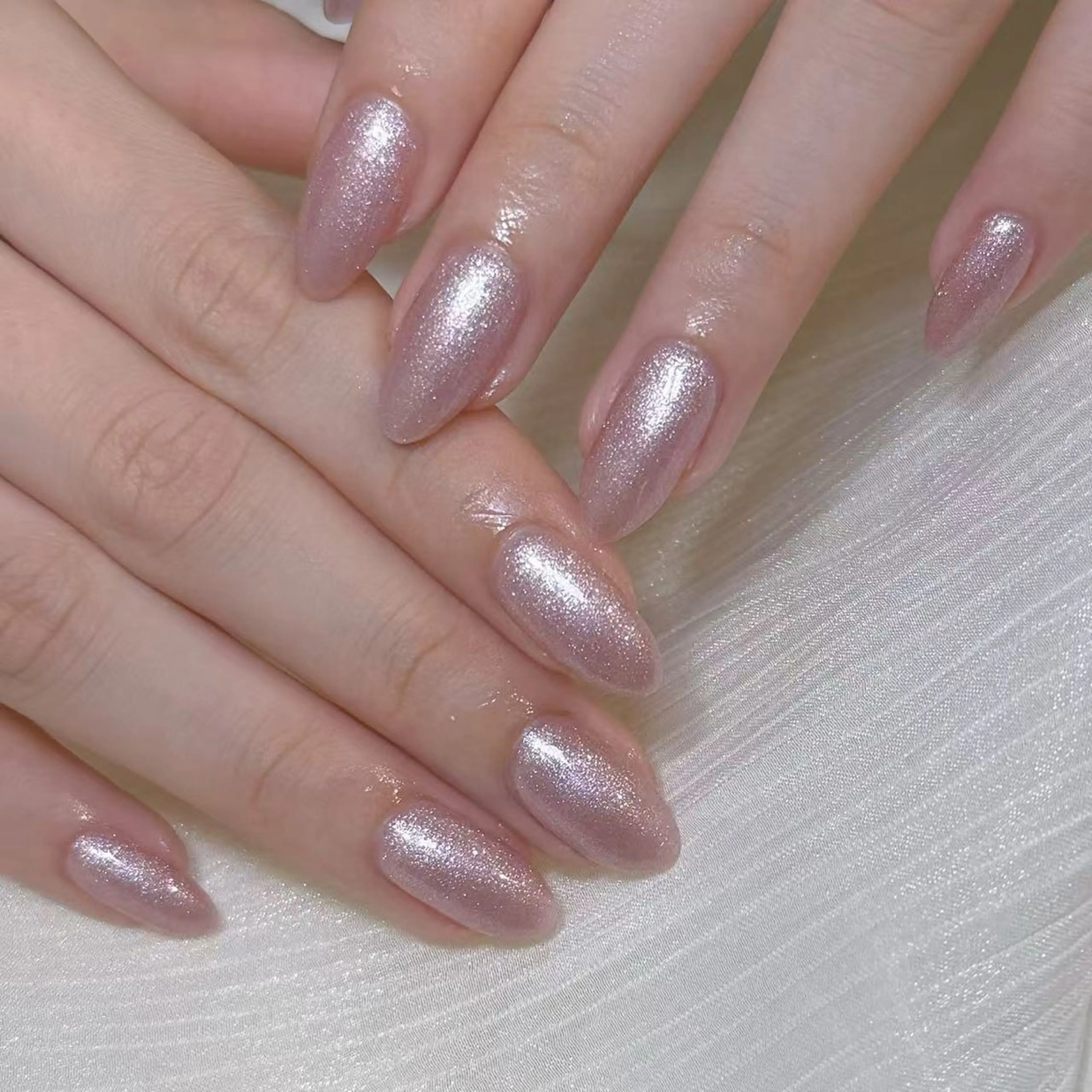 ネイル アートネイル オーロラネイル ガーリー キラキラネイル 韓国ネイル ハンドネイル ハンドケア Nail Monsterのネイルデザイン