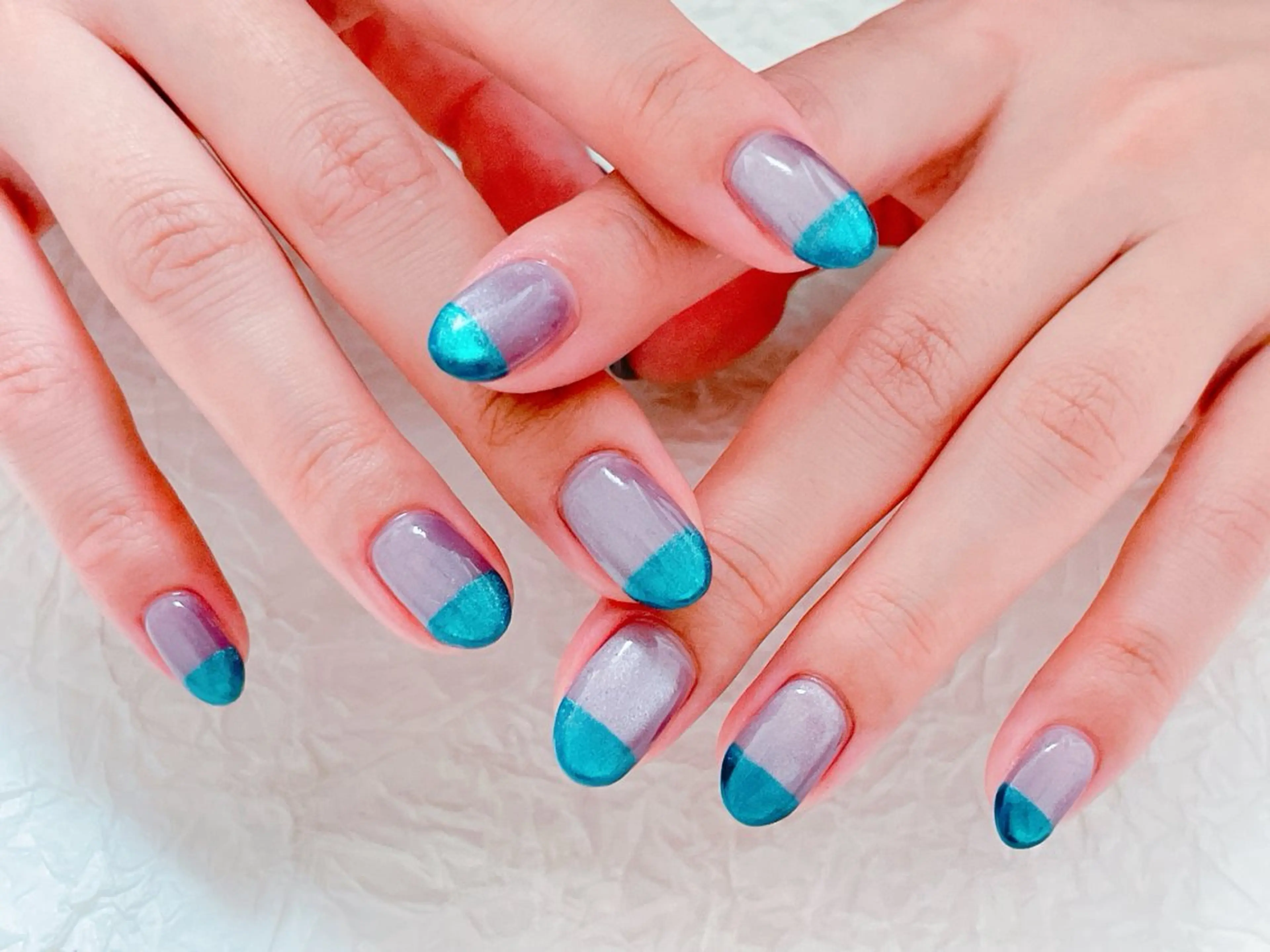 ネイル アートネイル オーロラネイル チークネイル フラッシュネイル フットネイル ハンドネイル ゆ か_Nails💫のネイルデザイン
