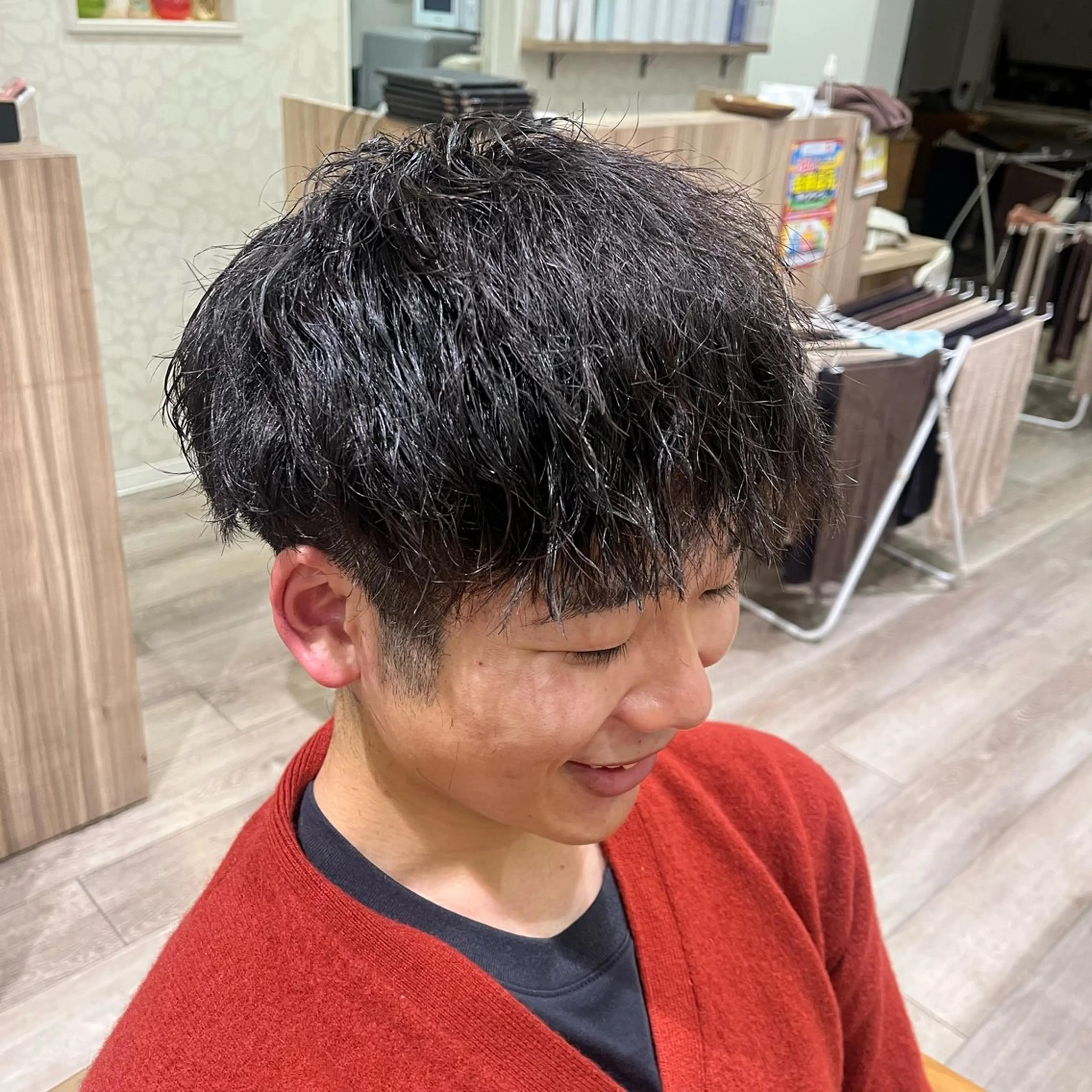 メンズパーマ&カットの写真