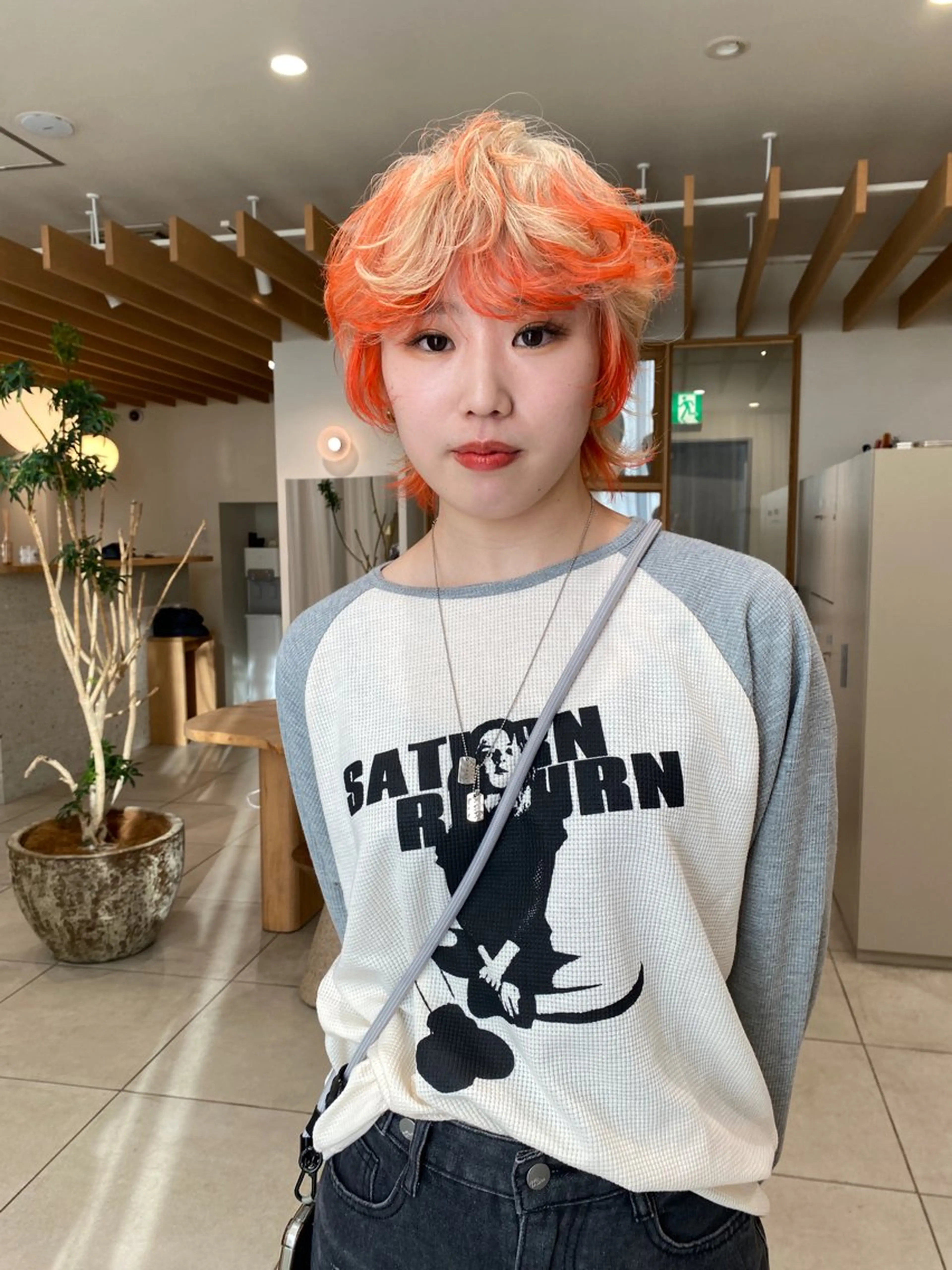 ショート ヘアカラー トリートメント キタ リオナのヘアスタイル