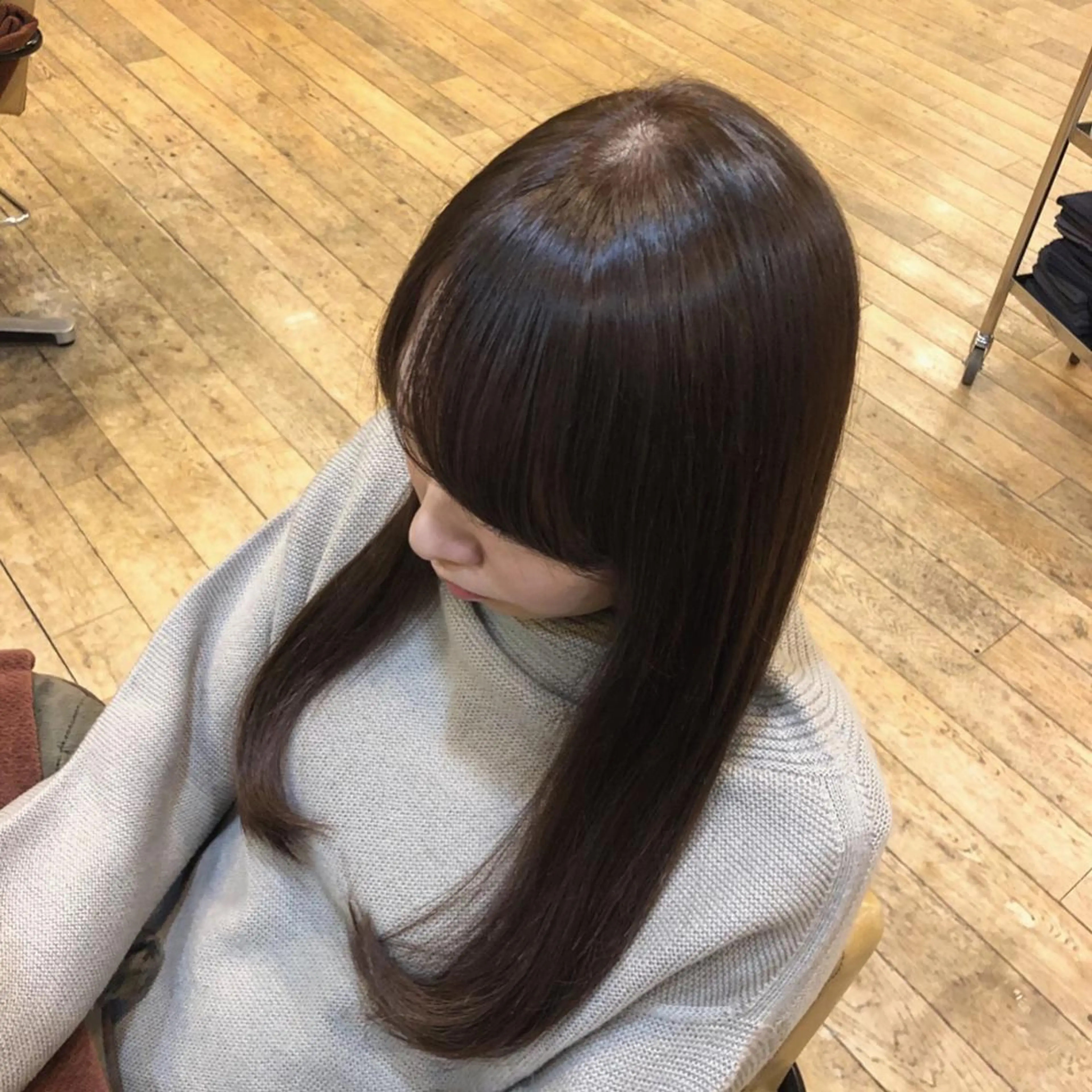 ロング 韓国ヘア🇰🇷髪質 改善たけるのヘアスタイル