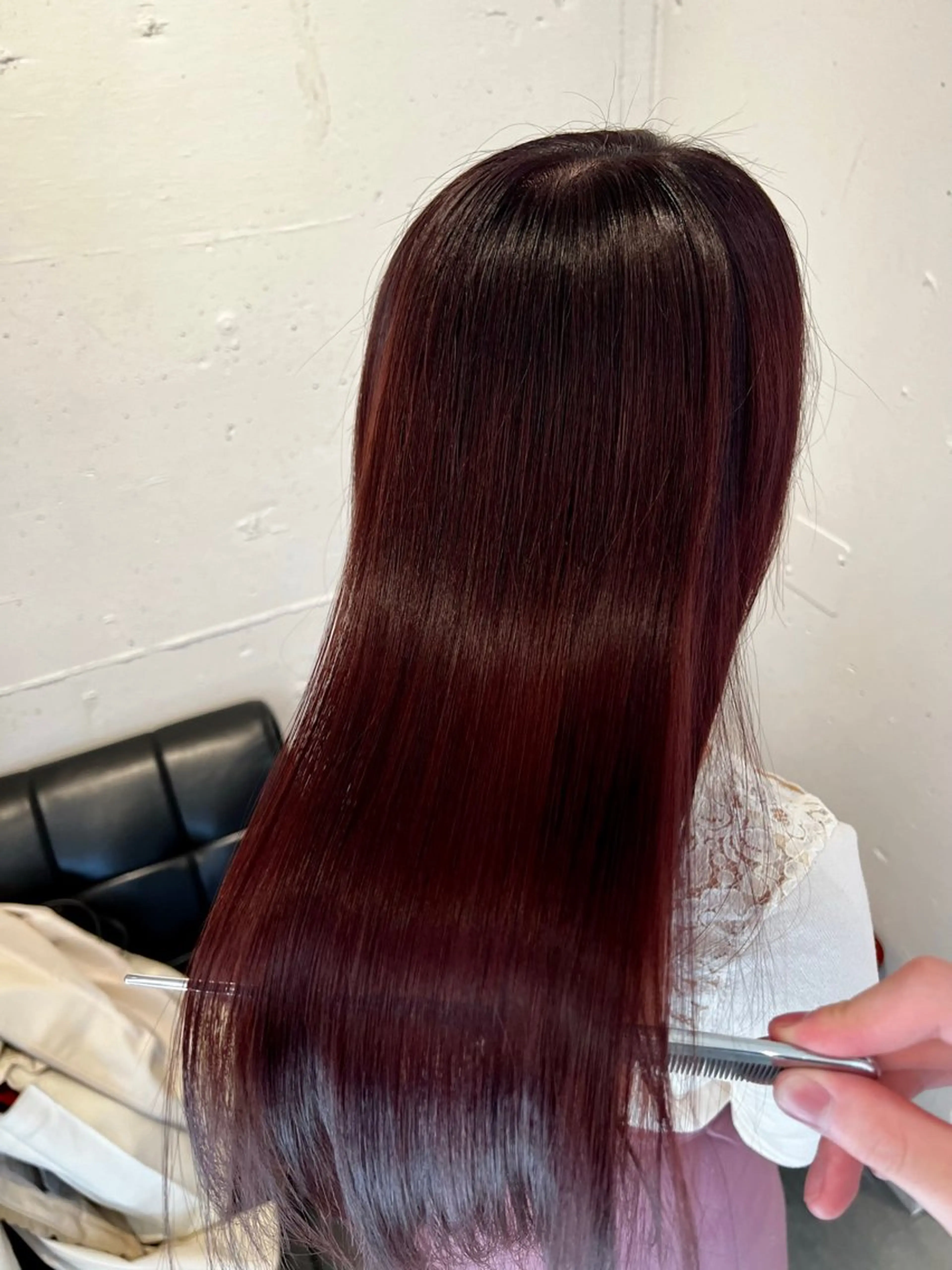 ロング カット ヘアカラー トリートメント 韓国式縮毛矯正カラー 💎TAICHIのヘアスタイル