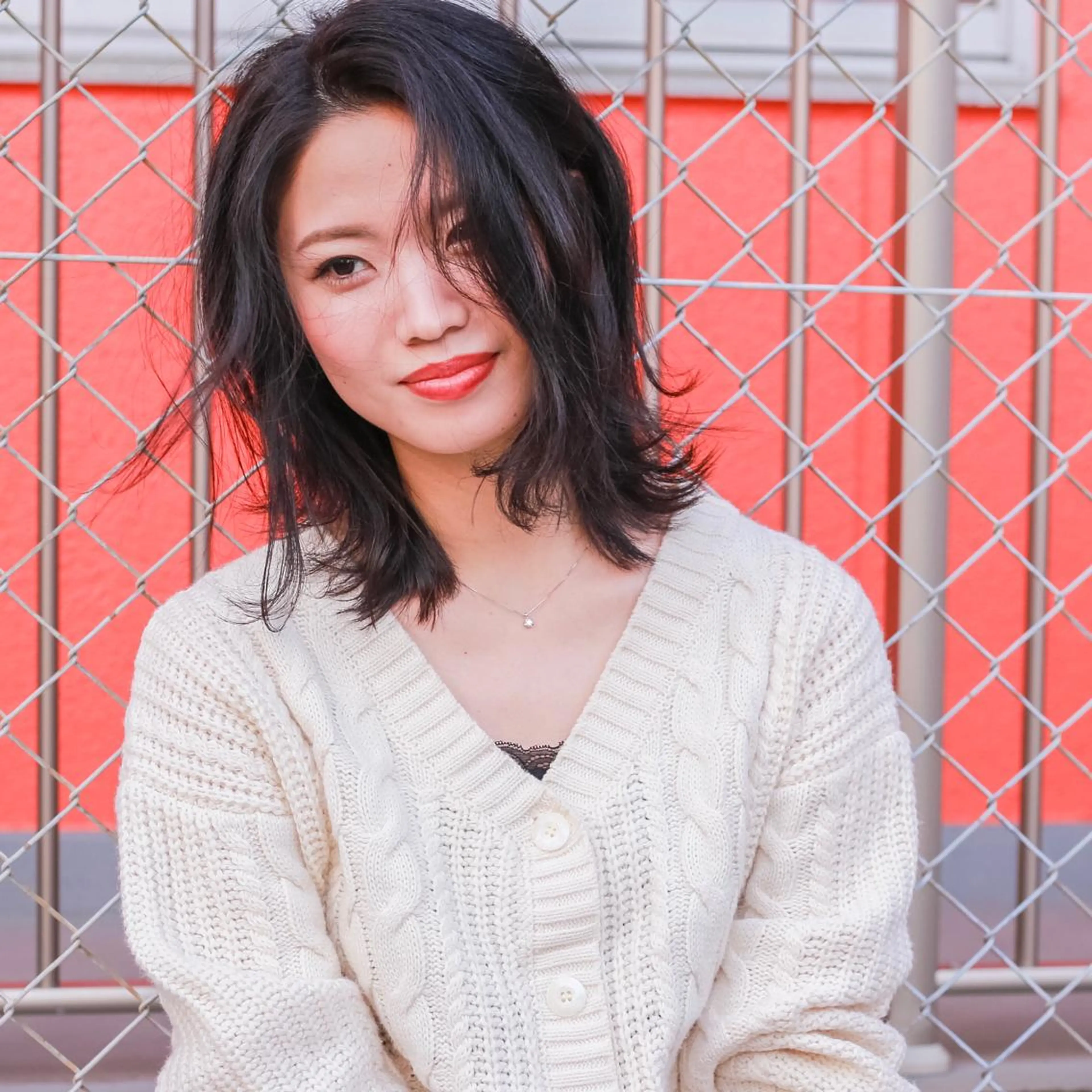 セミロング ヘアカラー nessヤマサキ リュウタのヘアスタイル